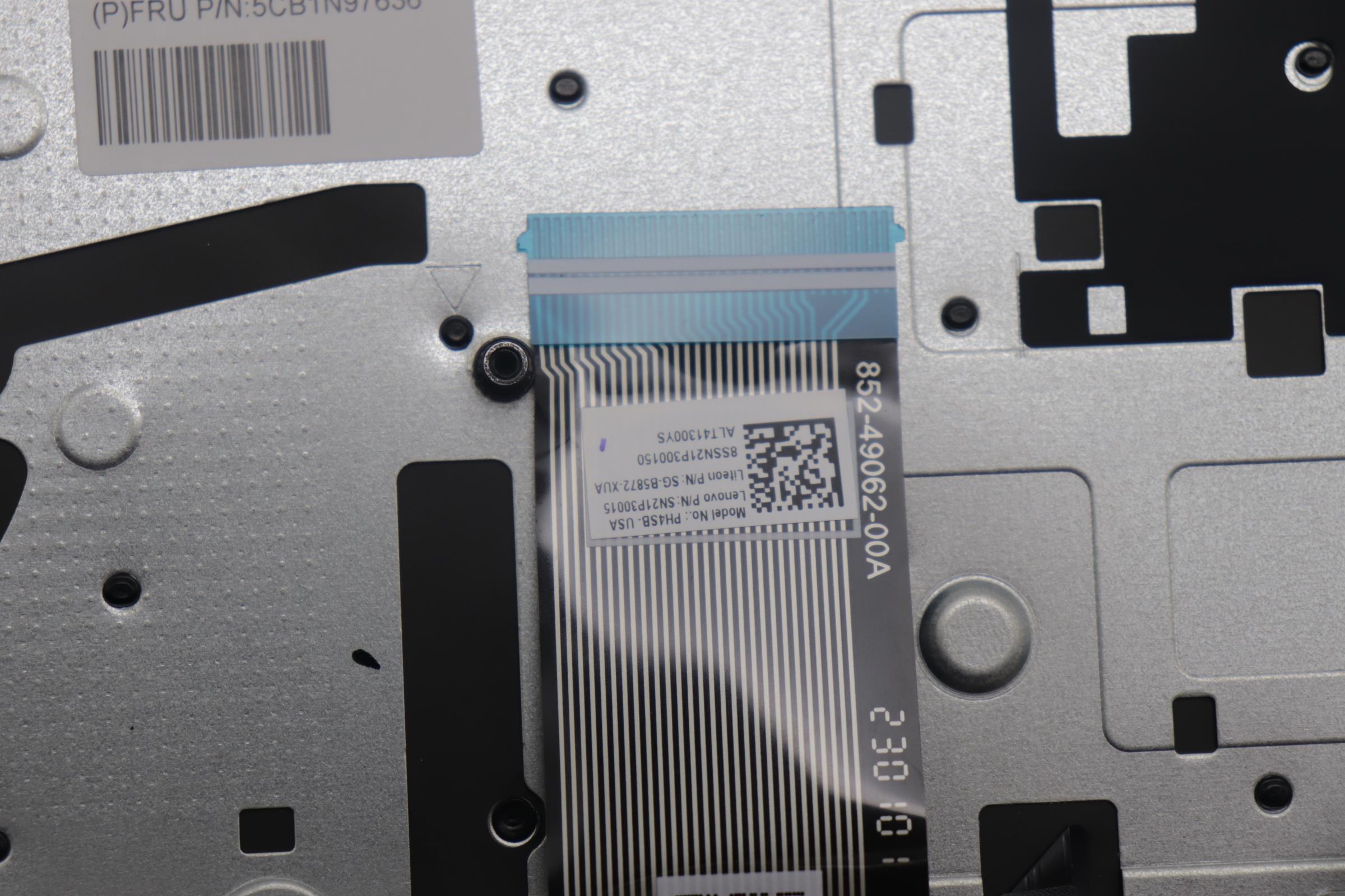 5CB1N97636 - Original Lenovo Keyboard with Upper Cover (Palmrest), English, 83DJ, Fingerprint, SG