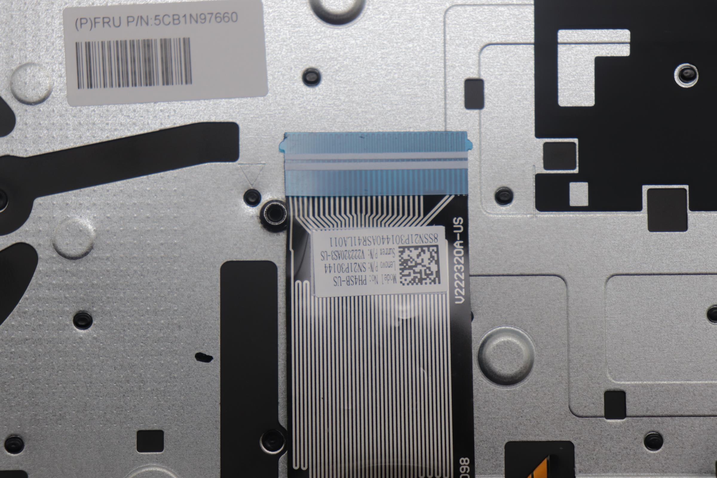 5CB1N97660 - Original Lenovo Keyboard with Upper Cover (Palmrest), English, 83DJ, Non Fingerprint, SG