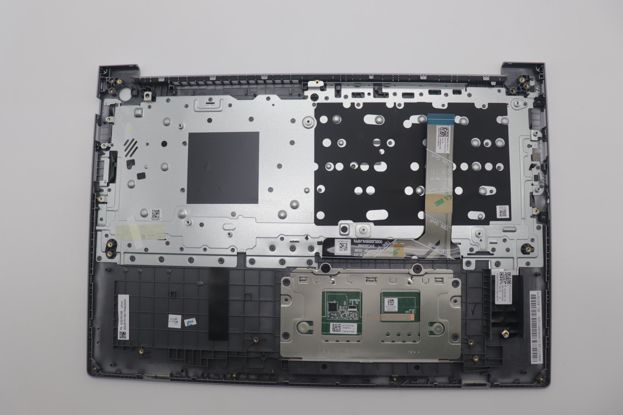 5CB1P01395 - Original Lenovo Keyboard with Palmrest (Cover), English, Arctic Grey, Non_Backlight, 21KH