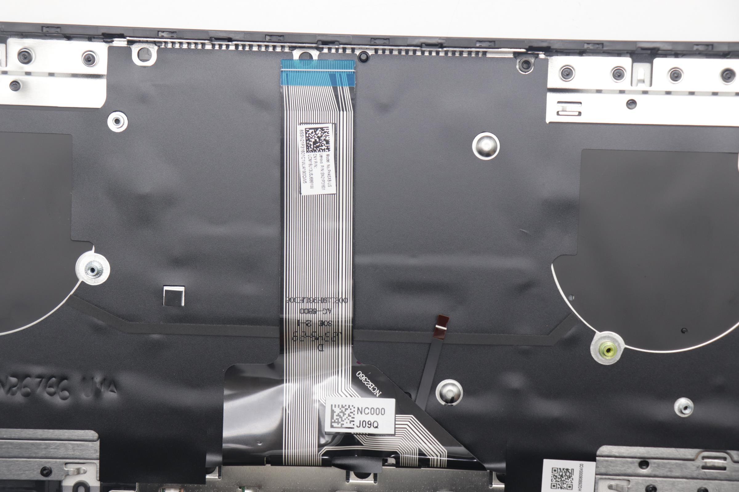 5CB1P31557 - Original Lenovo Keyboard with Palmrest (Cover), English, Arctic Grey, 83D2