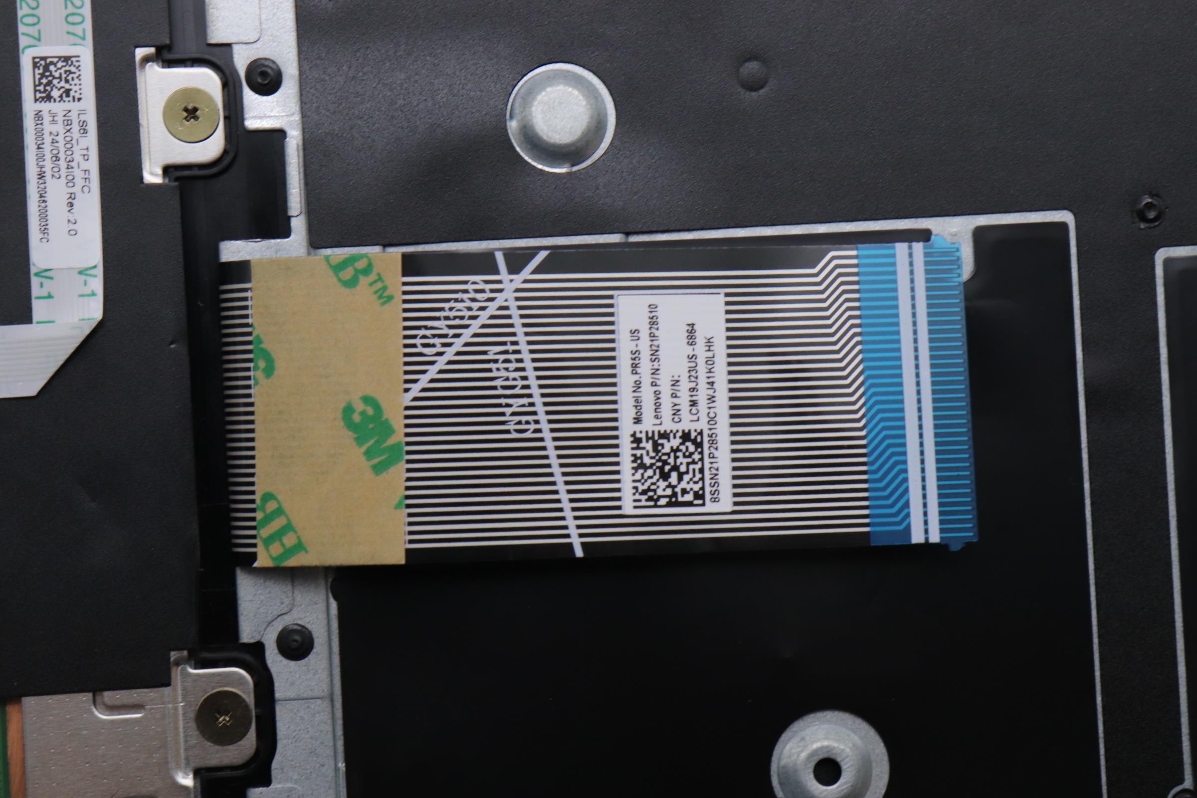 5CB1P35951 - Original Lenovo Keyboard with Upper Cover (Palmrest), English, 83DC, Fingerprint, CG, No Backlight, AI AL