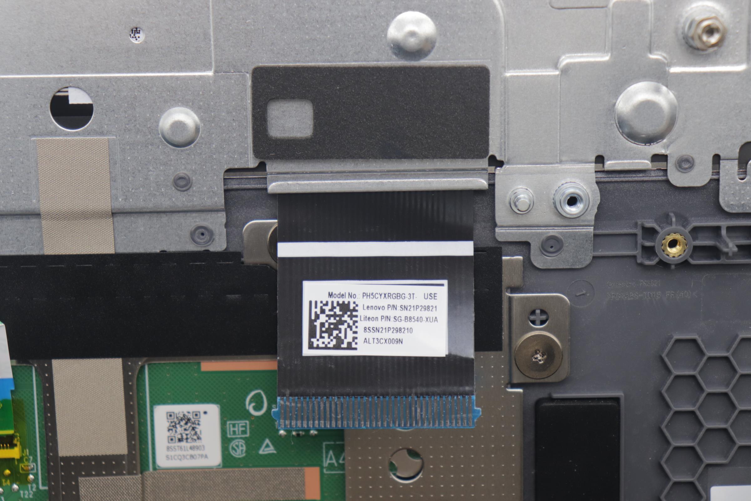 5CB1P43415 - Original Lenovo Keyboard with Upper Cover (Palmrest), English, 83DX, RGB