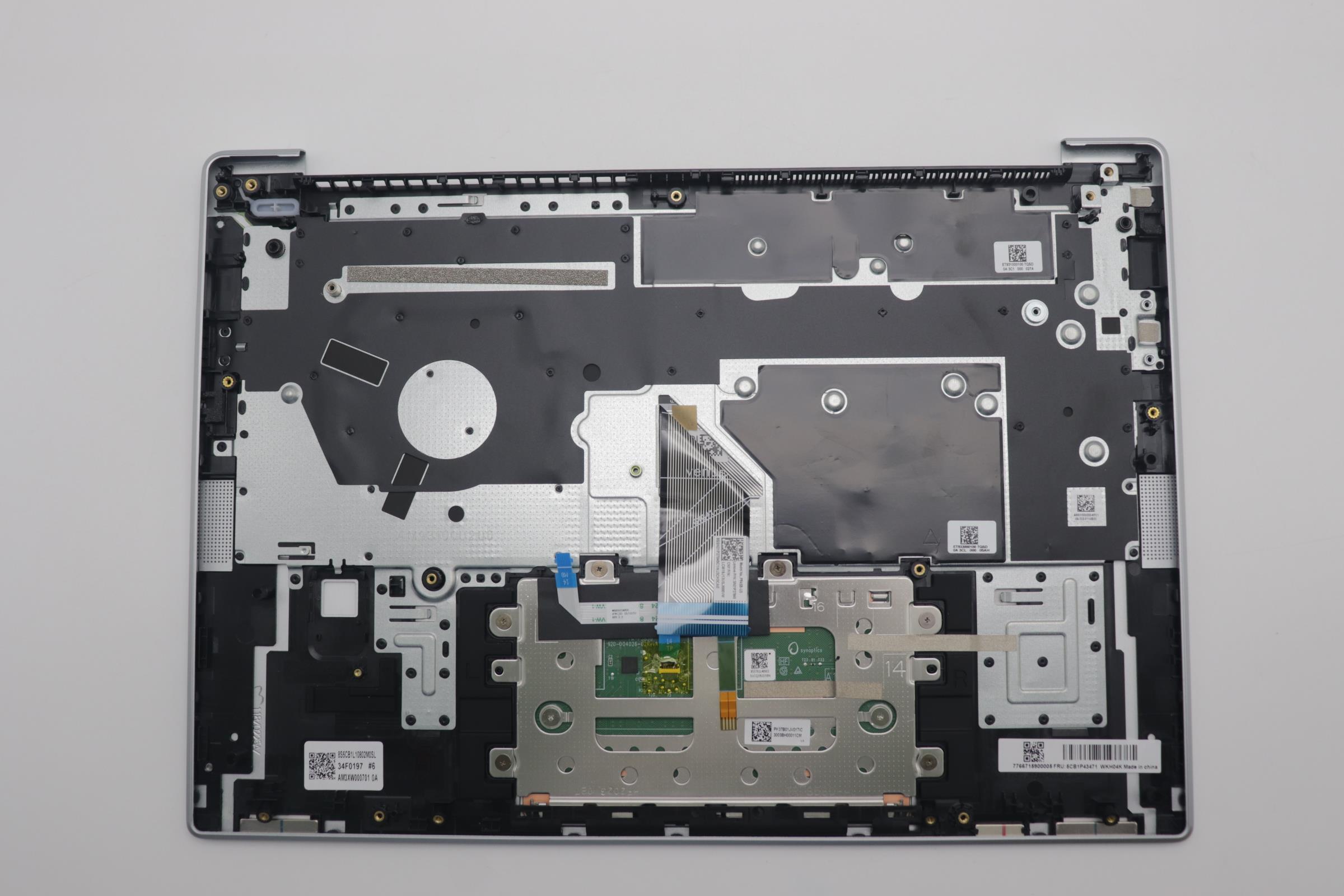 5CB1P43471 - Original Lenovo Keyboard with Upper Cover (Palmrest), English, 83DA, Fingerprint, CG BLAI AL