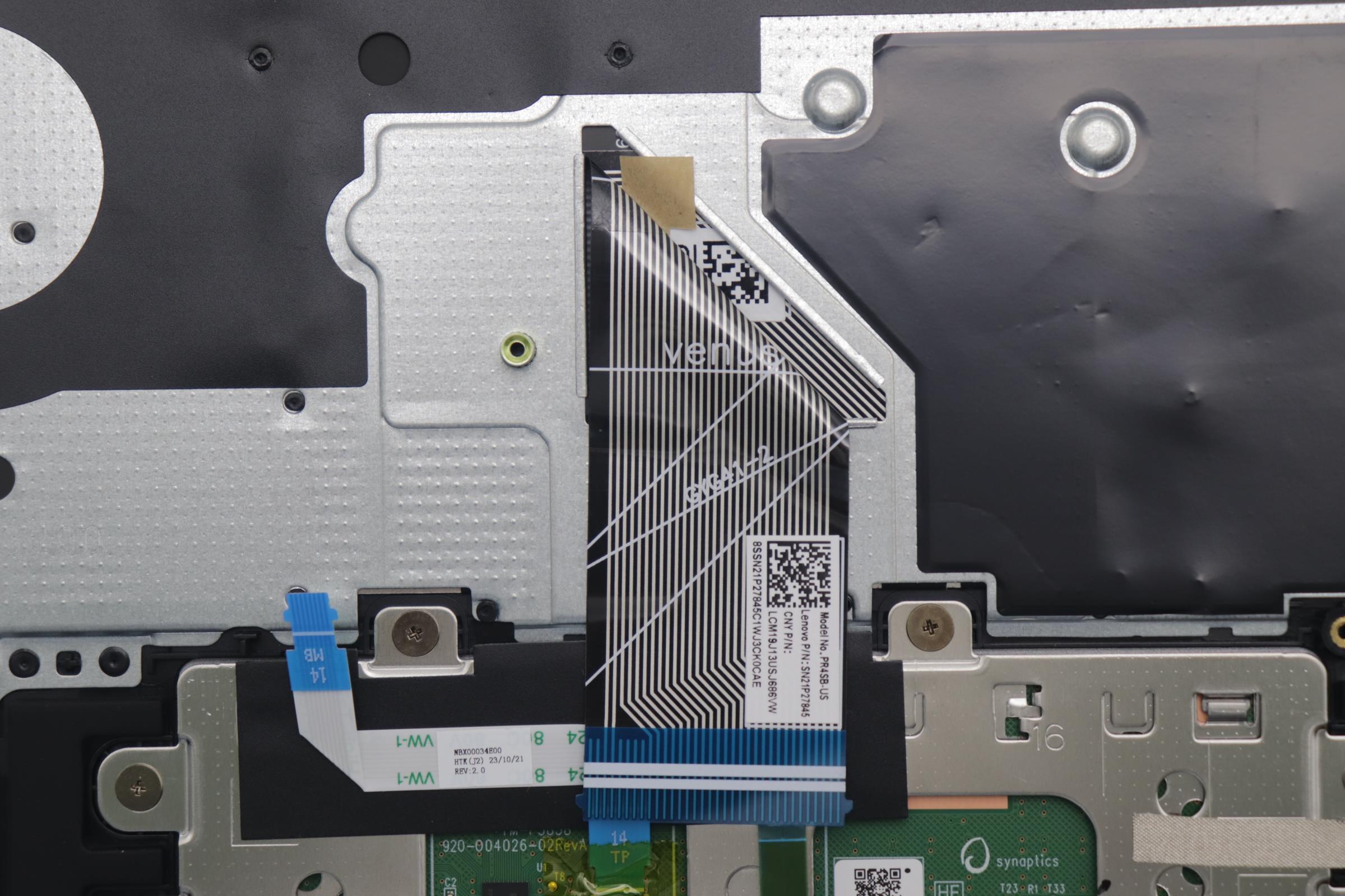 5CB1P43471 - Original Lenovo Keyboard with Upper Cover (Palmrest), English, 83DA, Fingerprint, CG BLAI AL