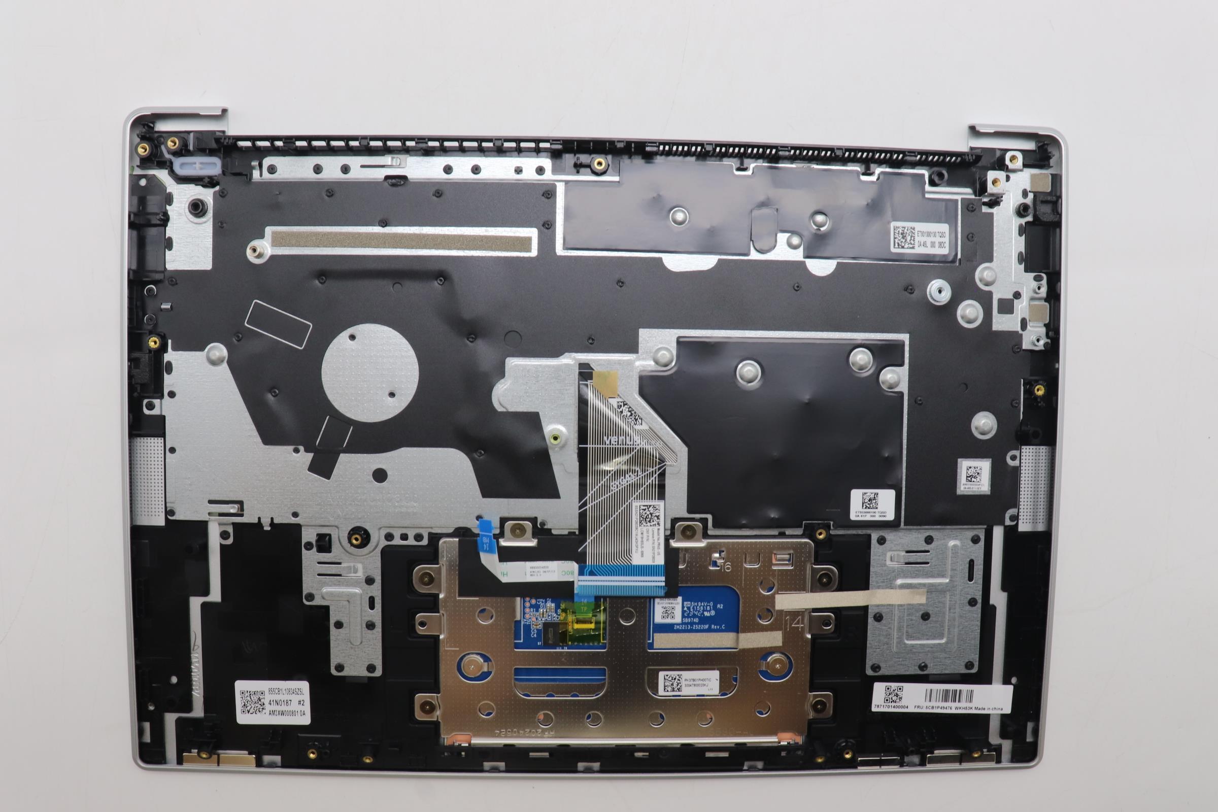 5CB1P49476 - Original Lenovo Keyboard with Upper Cover (Palmrest), English, 83DA, Non Fingerprint, CG, No Backlight, AI AL