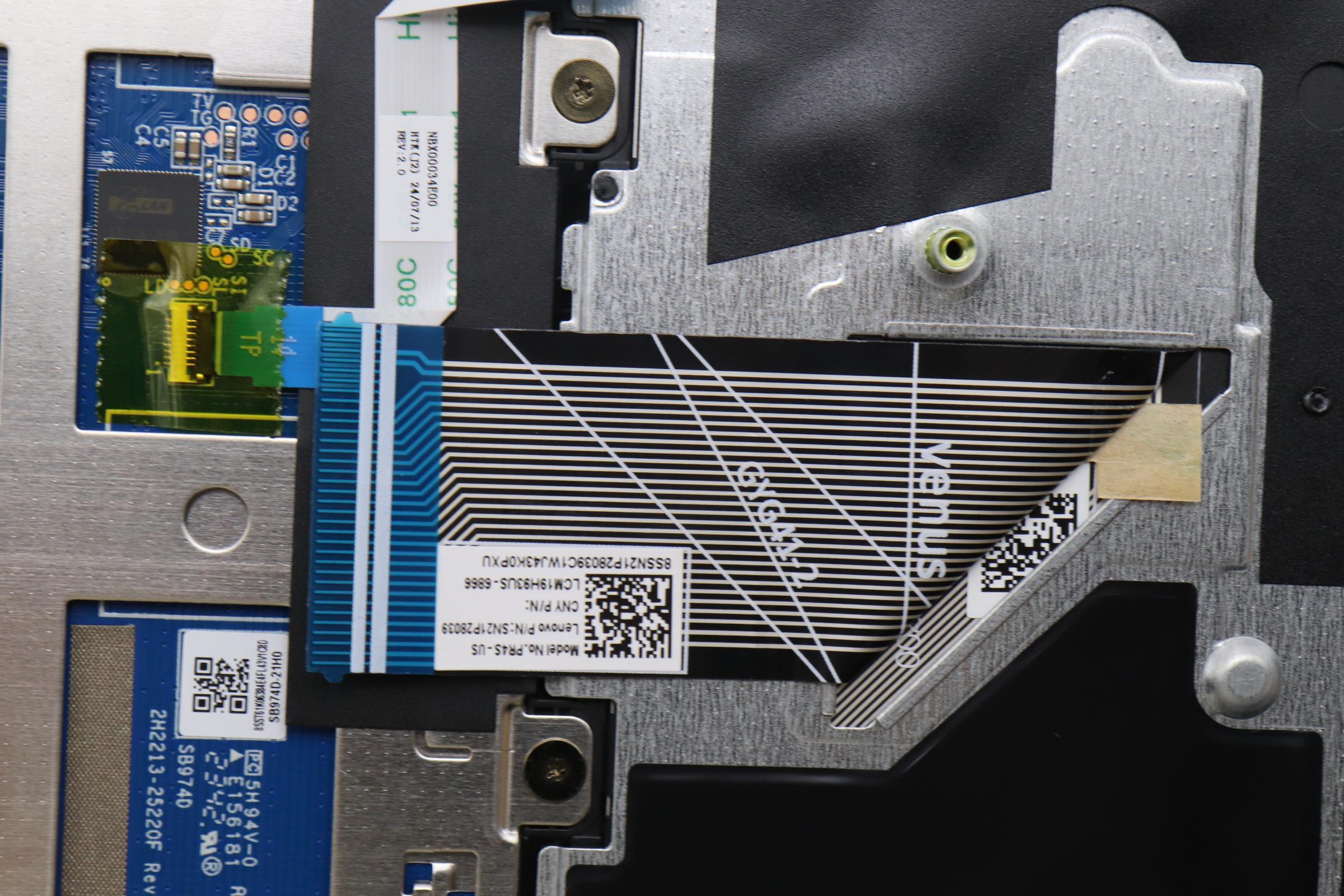 5CB1P49476 - Original Lenovo Keyboard with Upper Cover (Palmrest), English, 83DA, Non Fingerprint, CG, No Backlight, AI AL