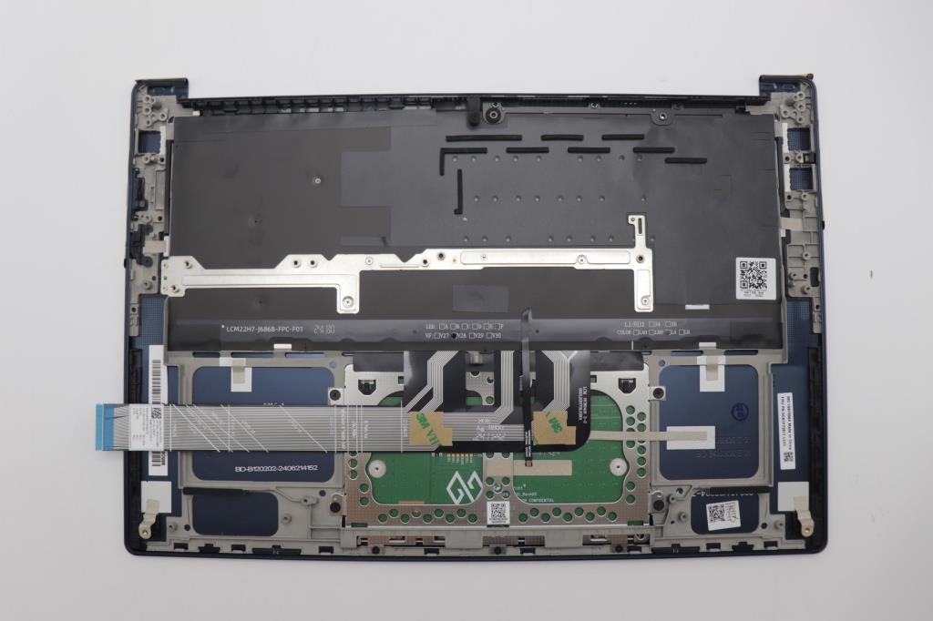 5CB1P73817 - Original Lenovo Keyboard with Palmrest (Upper Case) English, Cosmic Blue, 83ED