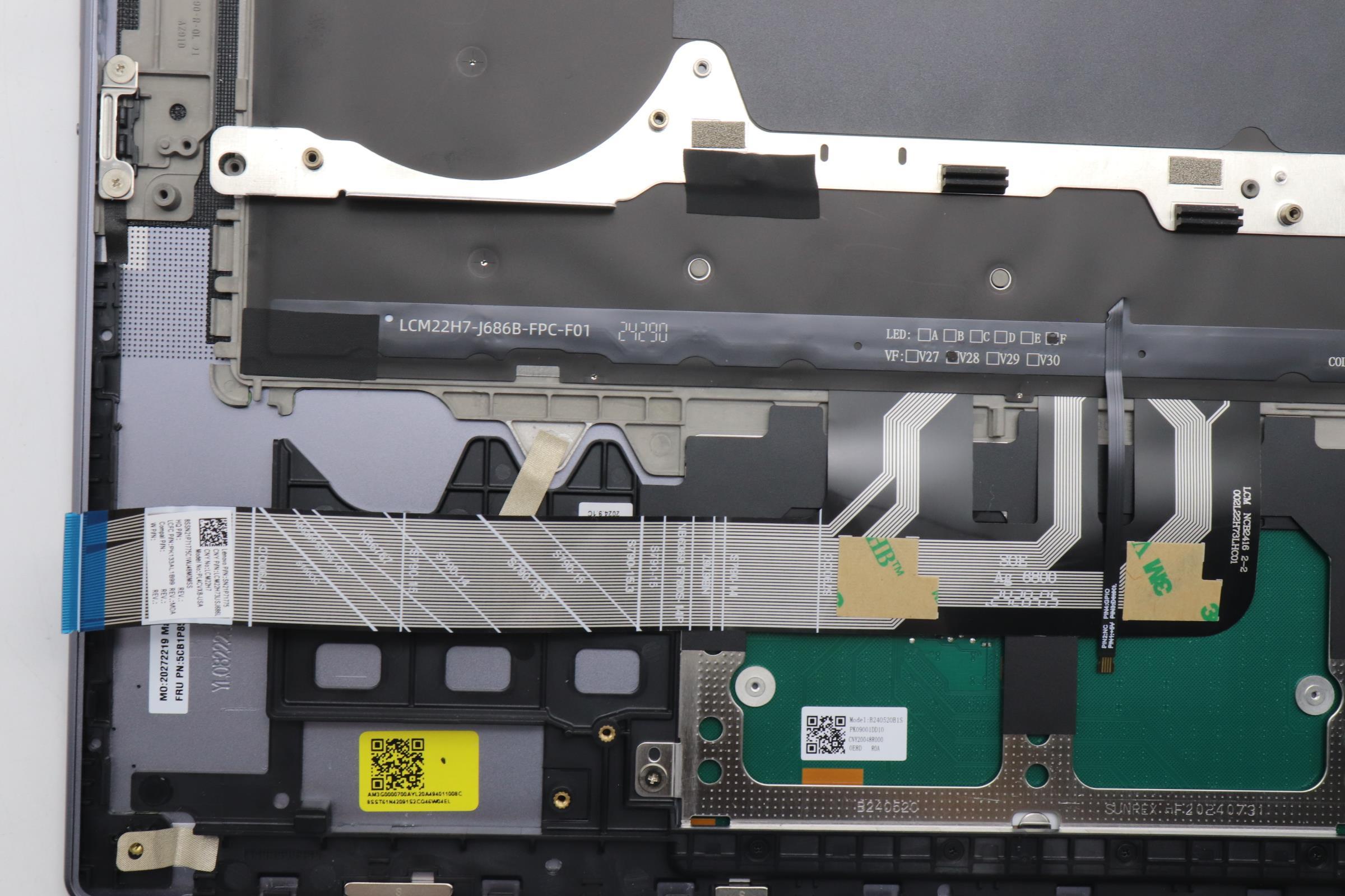 5CB1P85686 - Original Lenovo Keyboard with Palmrest (Cover), English, With Touchpad, L 83HM FP LG