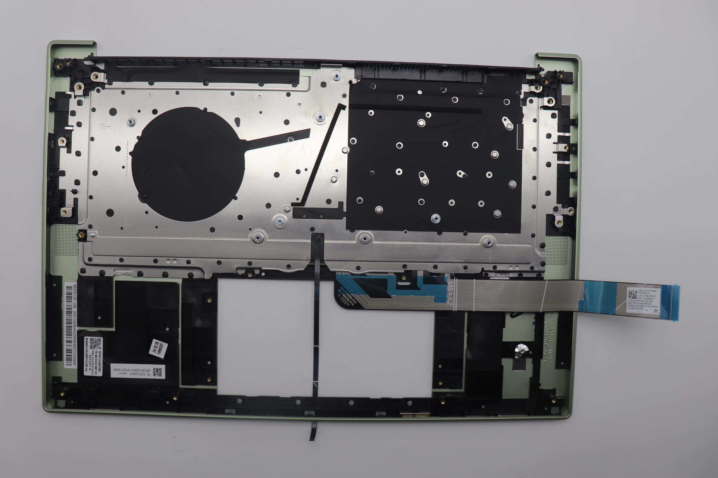 5CB1Q32416 - Original Lenovo Keyboard with Palmrest (Cover), English, Backlight, Seafoam green, 83J3