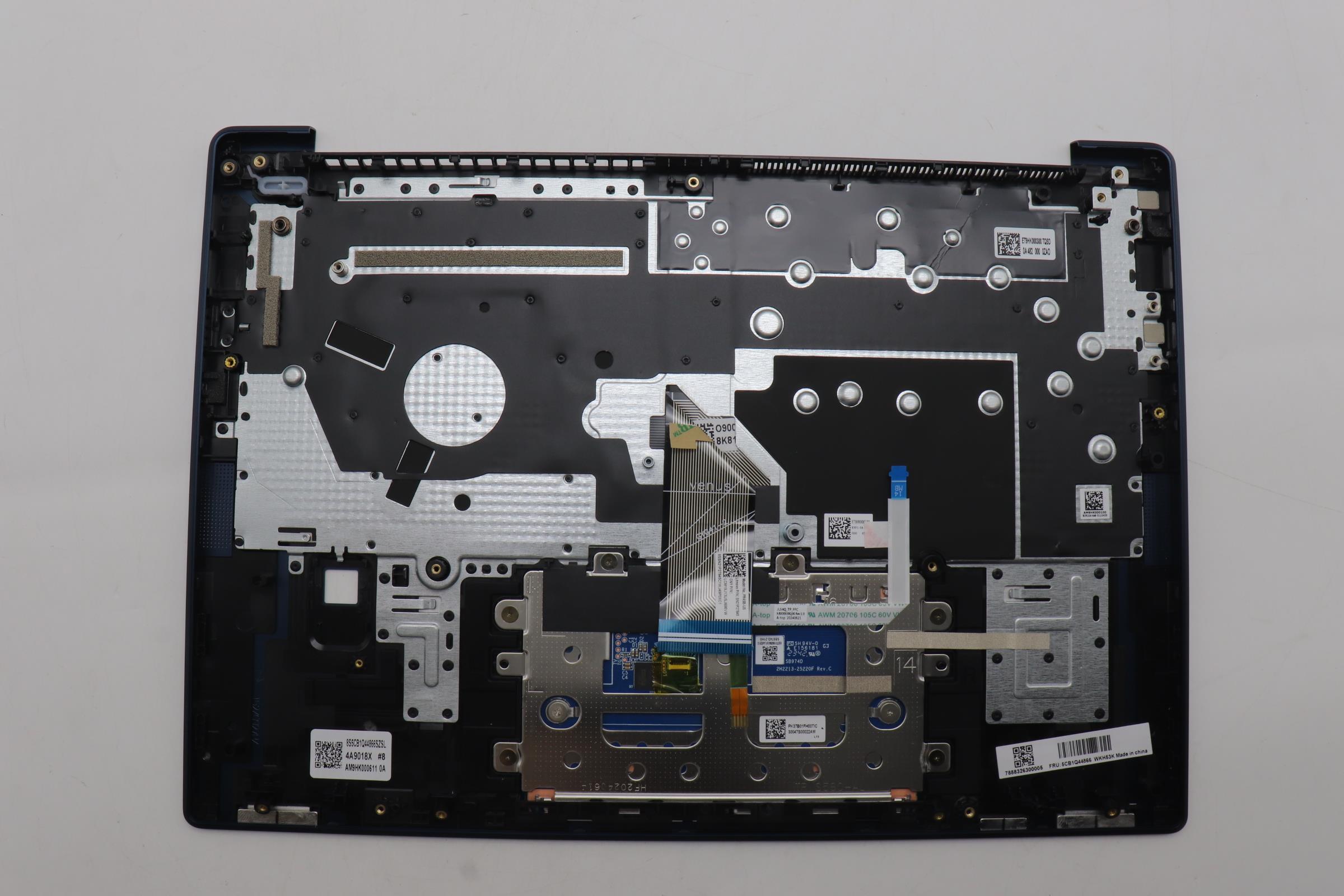 5CB1Q44866 - Original Lenovo Keyboard AI with Palmrest (Cover), English, Blue, Backlight, Fingerprint, Abyss blue, 83HL