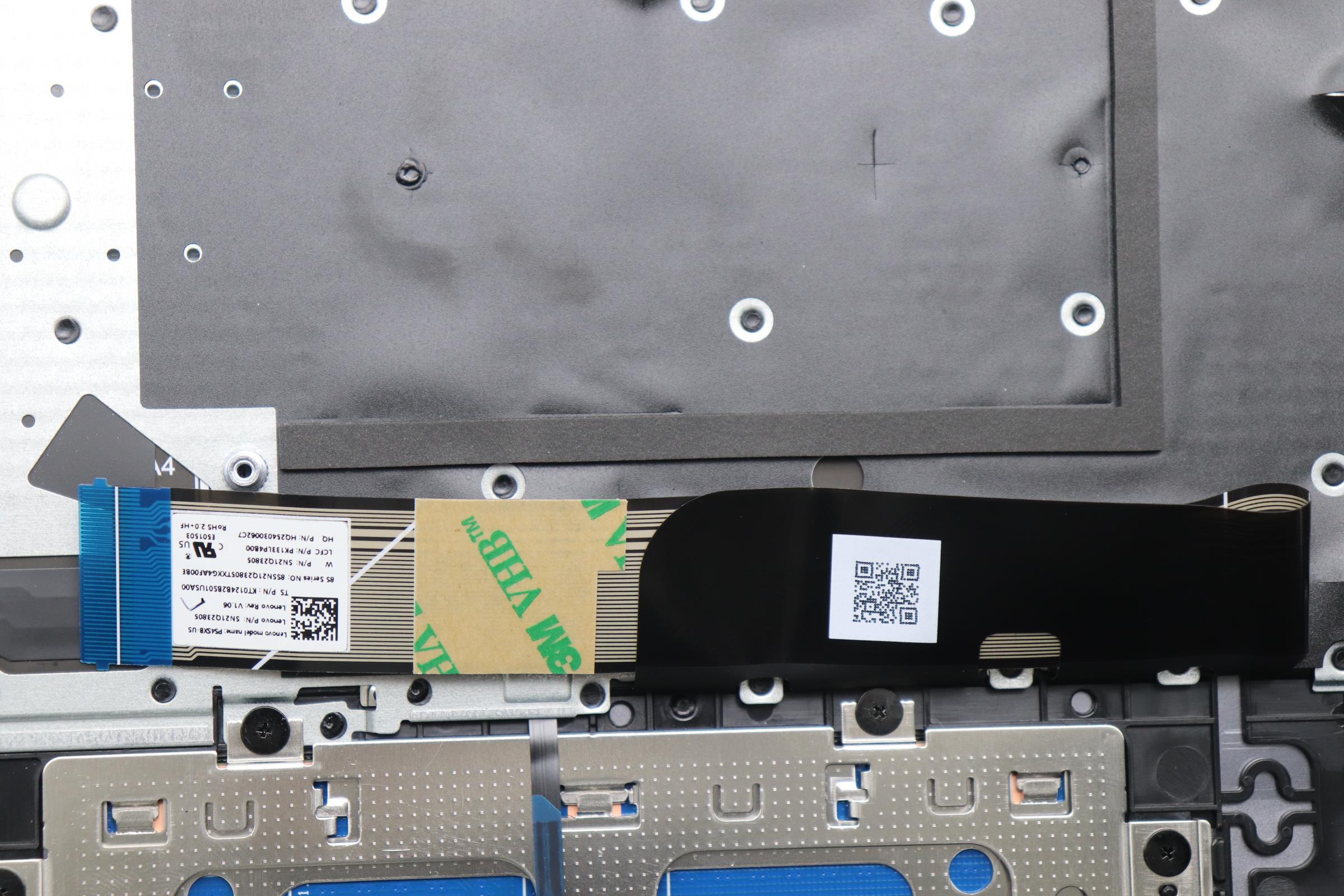 5CB1Q64059 - Original Lenovo Keyboard with Upper Cover (Palmrest),English,Luna Grey,Backlight