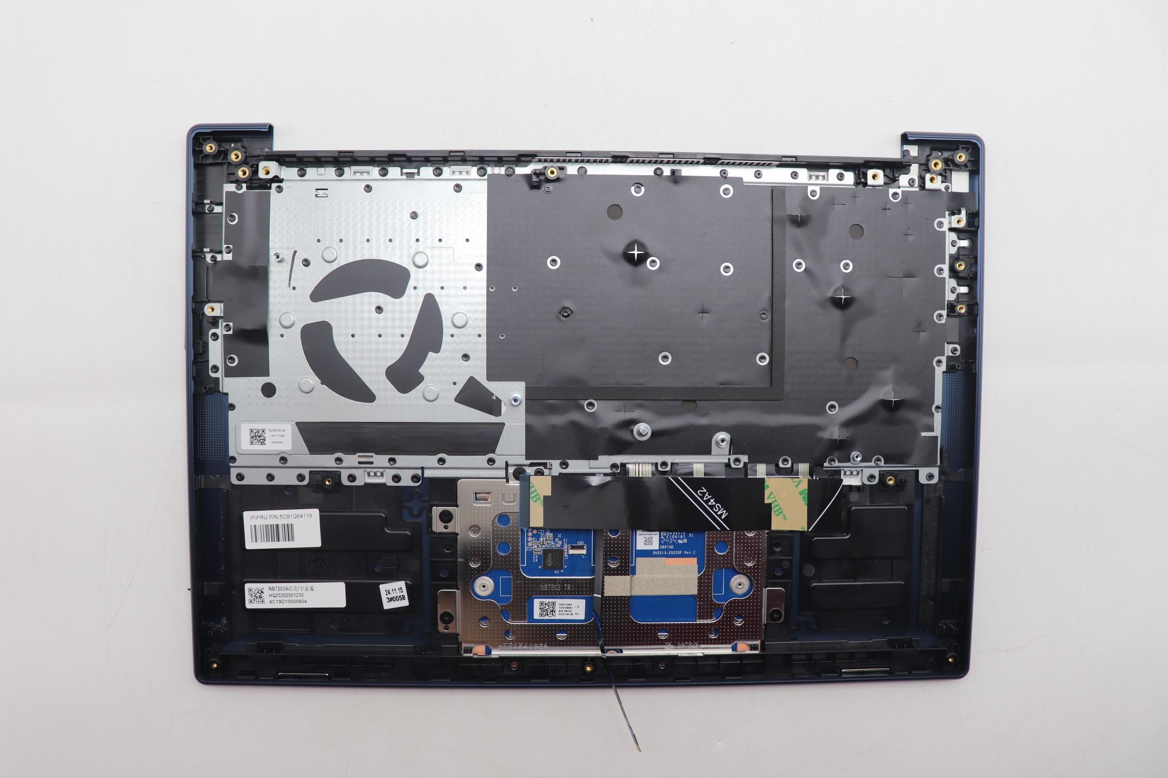 5CB1Q64119 - Original Lenovo Keyboard with Upper Cover (Palmrest),English,Cosmic Blue,Backlight