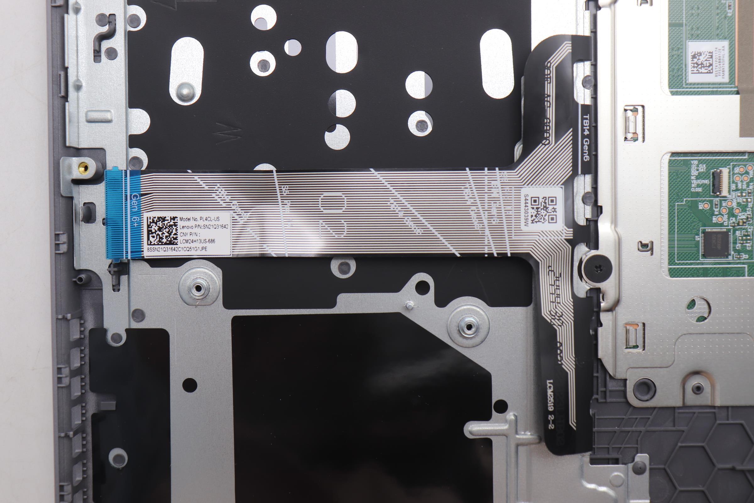 5CB1R08649 - Original Lenovo Keyboard with Upper Cover (Palmrest),English,Arctic Grey,Non_Backlight,H-series