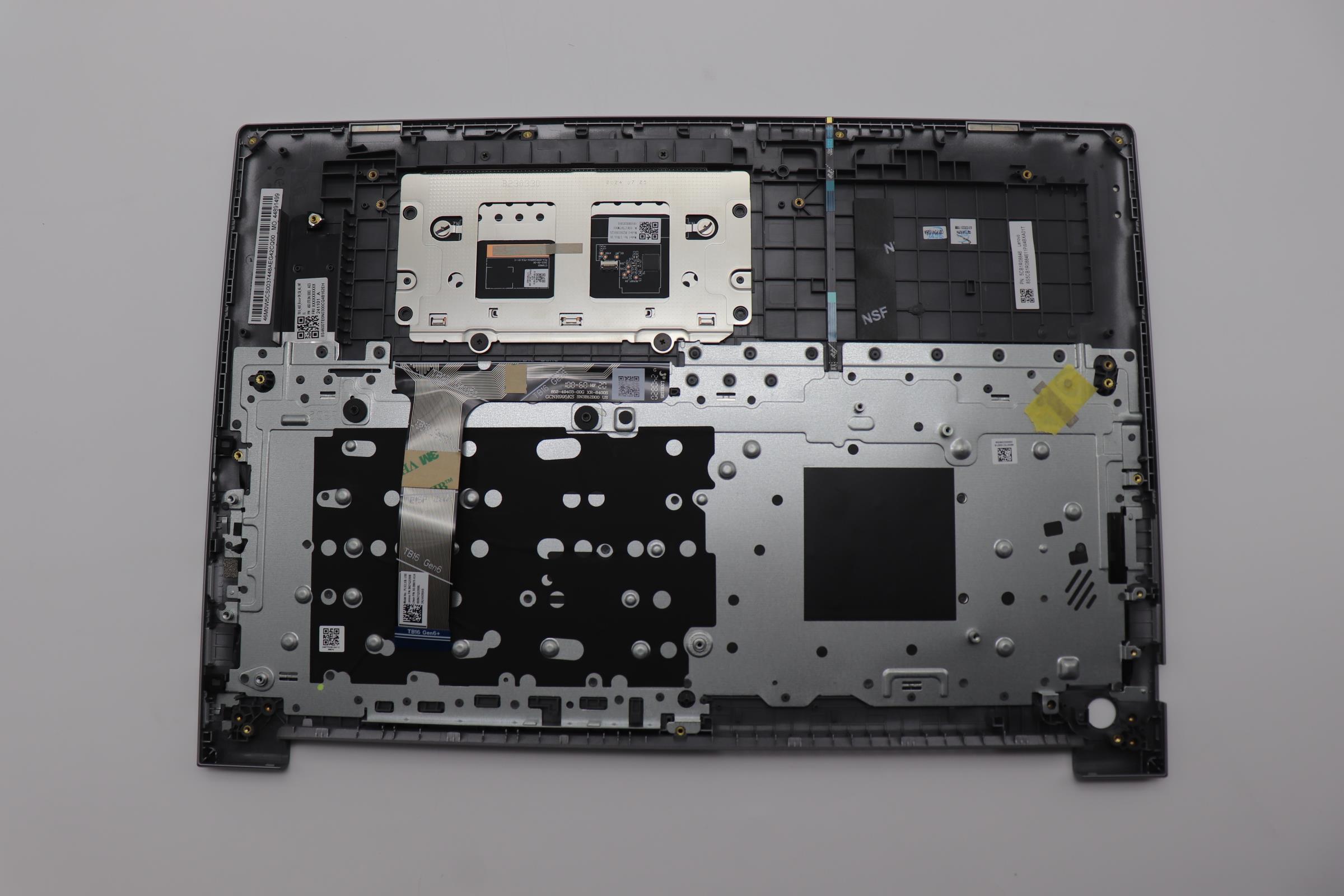 5CB1R08846 - Original Lenovo Keyboard with Upper Cover (Palmrest),English,Arctic Grey,Backlight,H-series