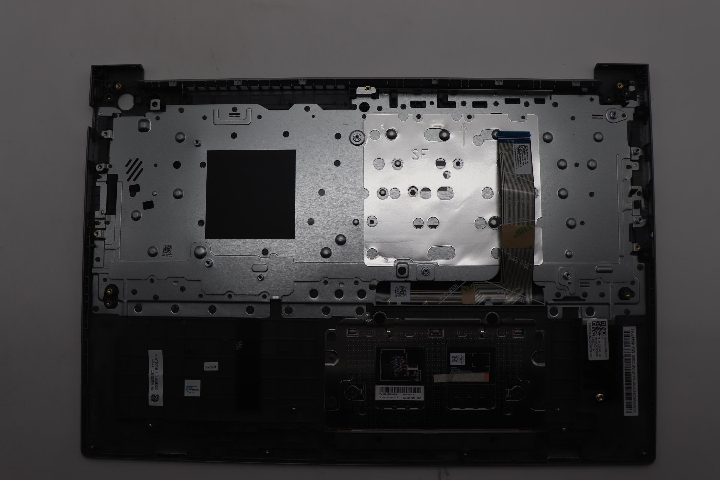 5CB1R08879 - Original Lenovo Keyboard with Upper Cover (Palmrest),English,Arctic Grey,Non_Backlight,U-series