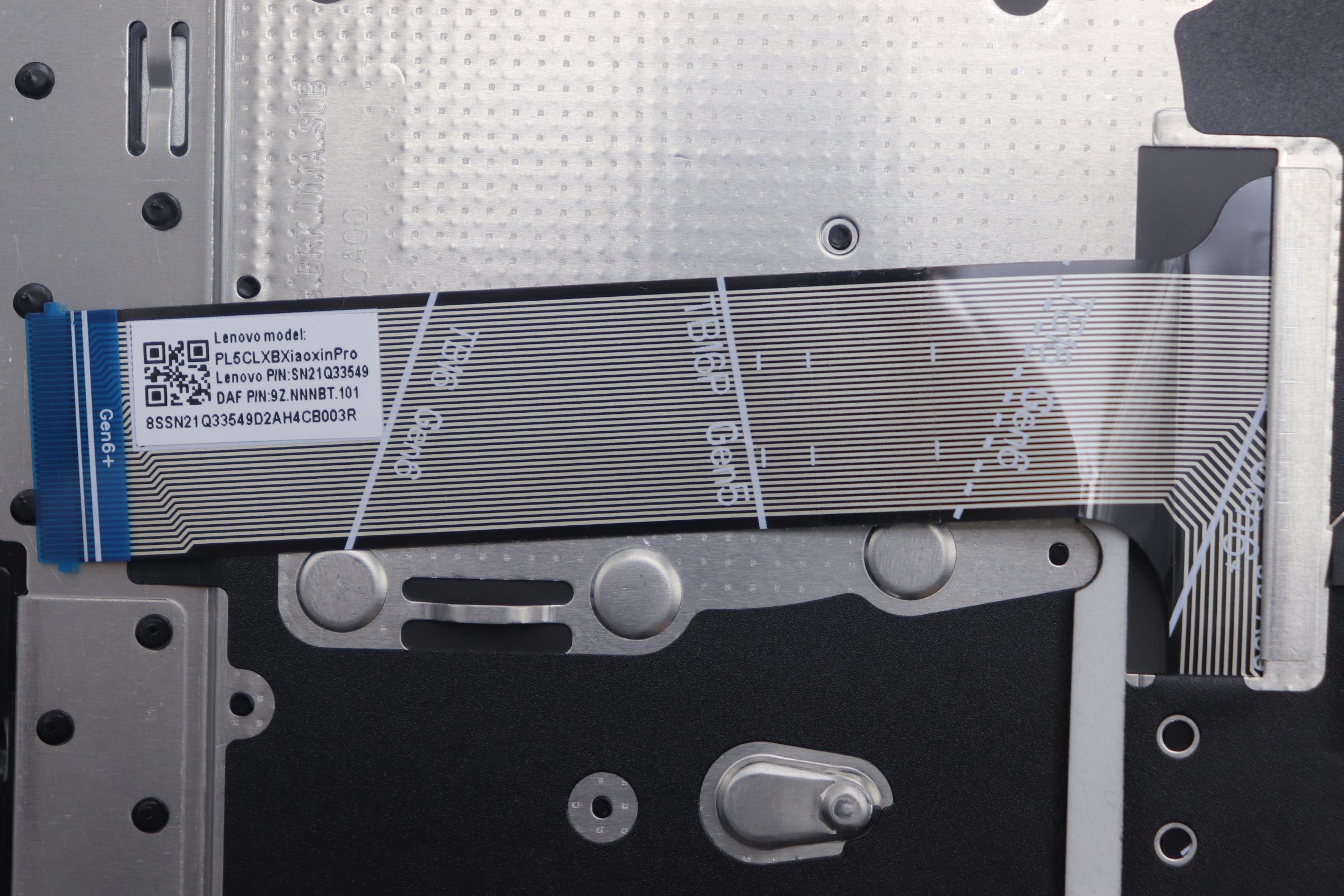 5CB1R61132 - Original Lenovo Keyboard with Upper Cover (Palmrest), English, Luna Grey, UMA