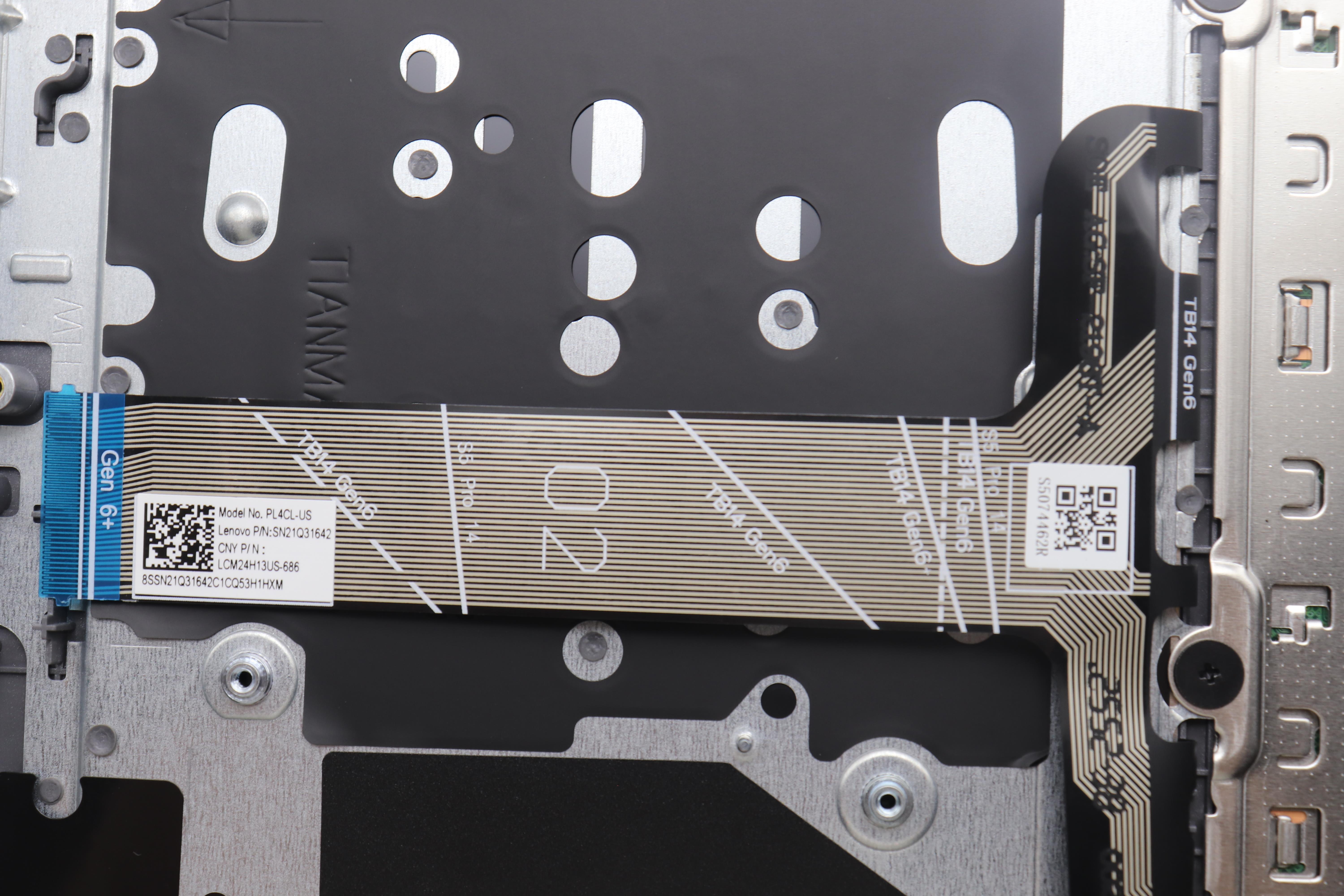 5CB1R99841 - Original Lenovo Keyboard with Upper Cover (Palmrest), English, Arctic Grey, Non_Backlight, H-series