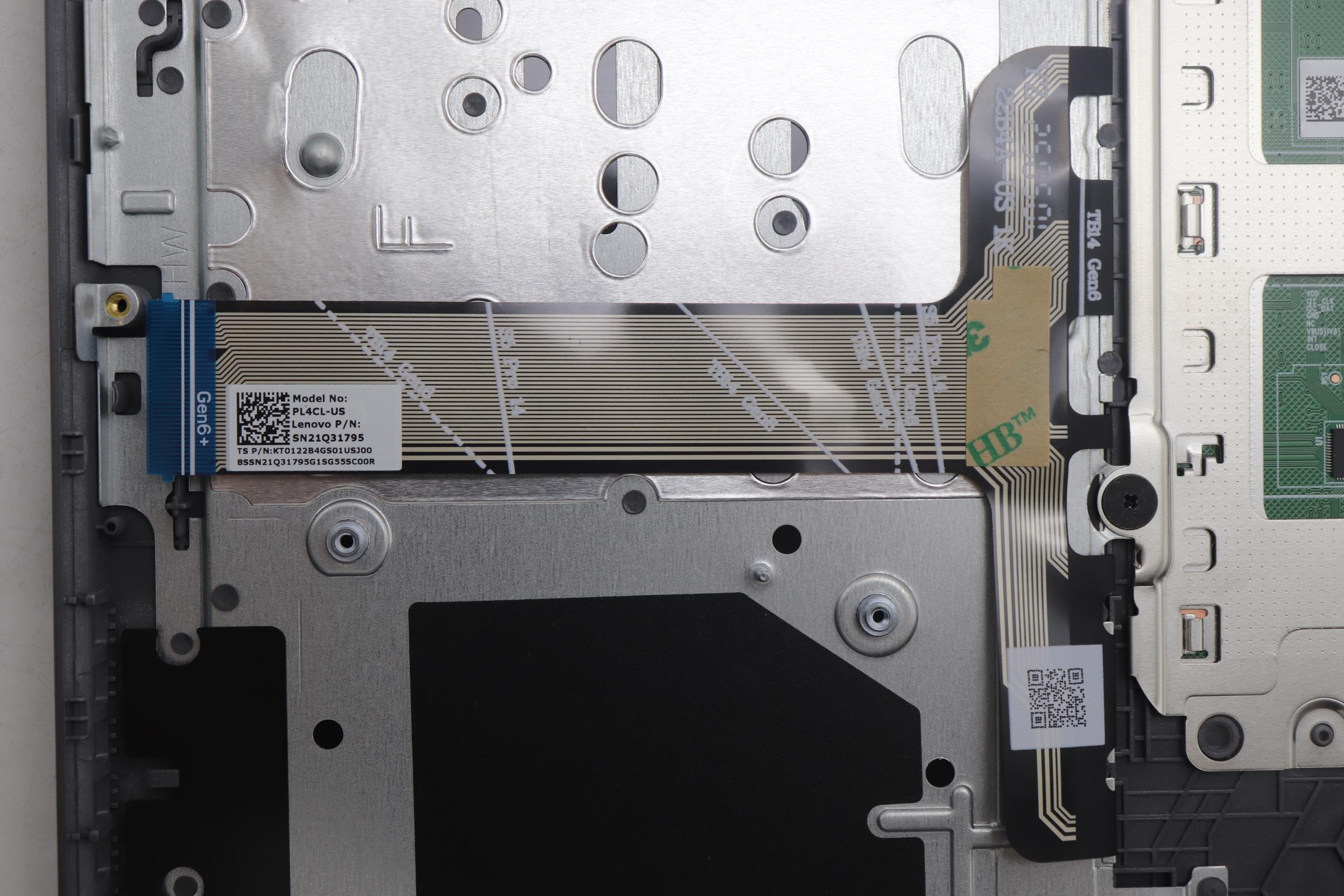 5CB1S00148 - Original Lenovo Keyboard with Upper Cover (Palmrest), English, Arctic Grey, Non_Backlight, U-series