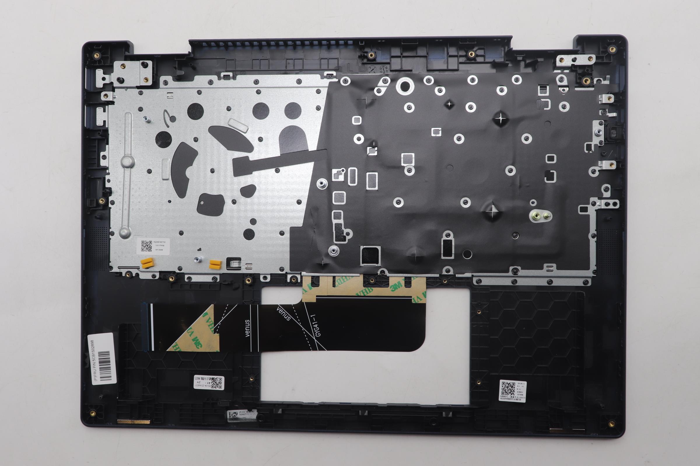 5CB1S02898 - Original Lenovo Keyboard with Upper Cover (Palmrest), English, Cosmic Blue, Non_FingerPrint