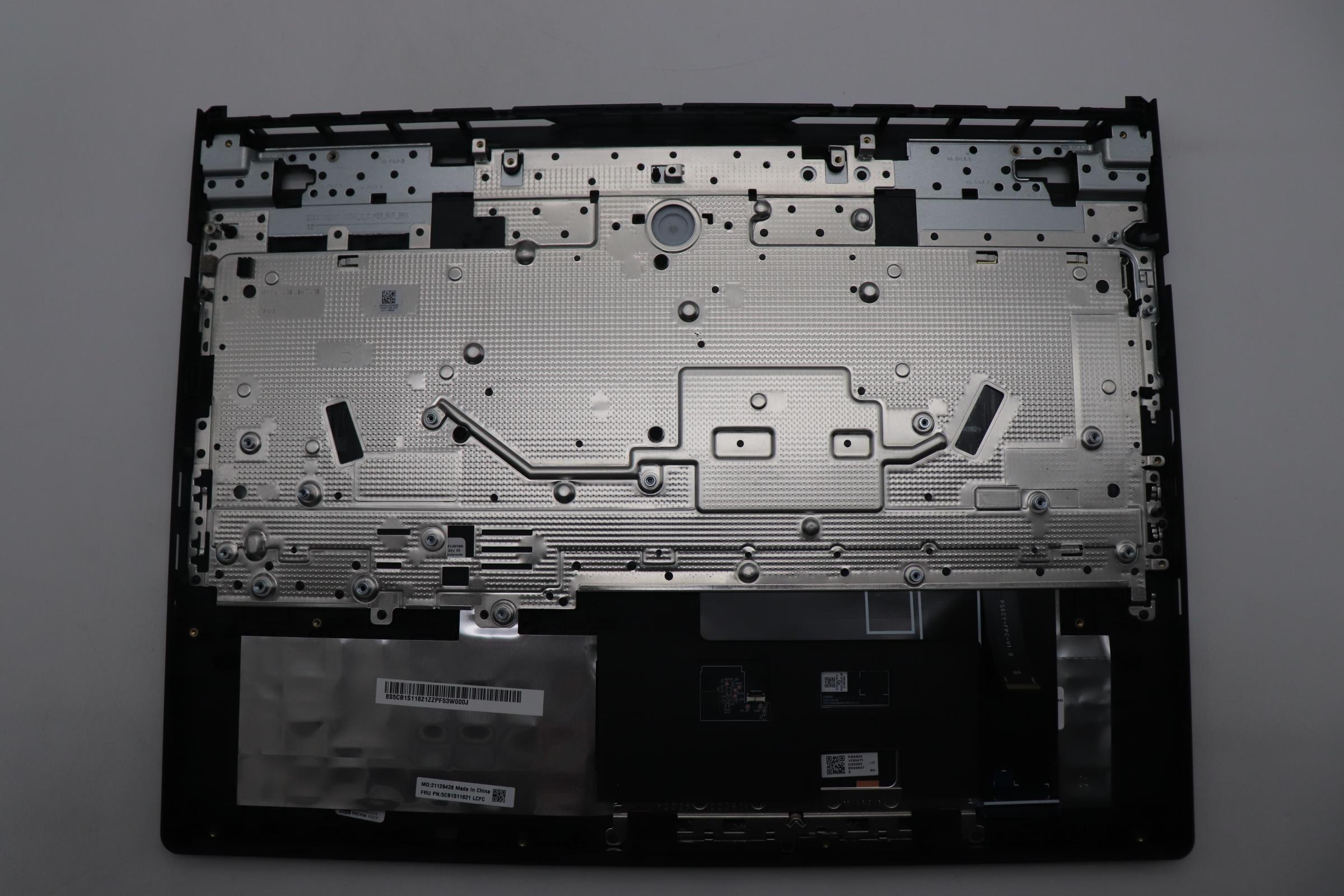 5CB1S11821 - Original Lenovo Keyboard with Upper Cover (Palmrest), English, Eclipse Black, RGB Backlight