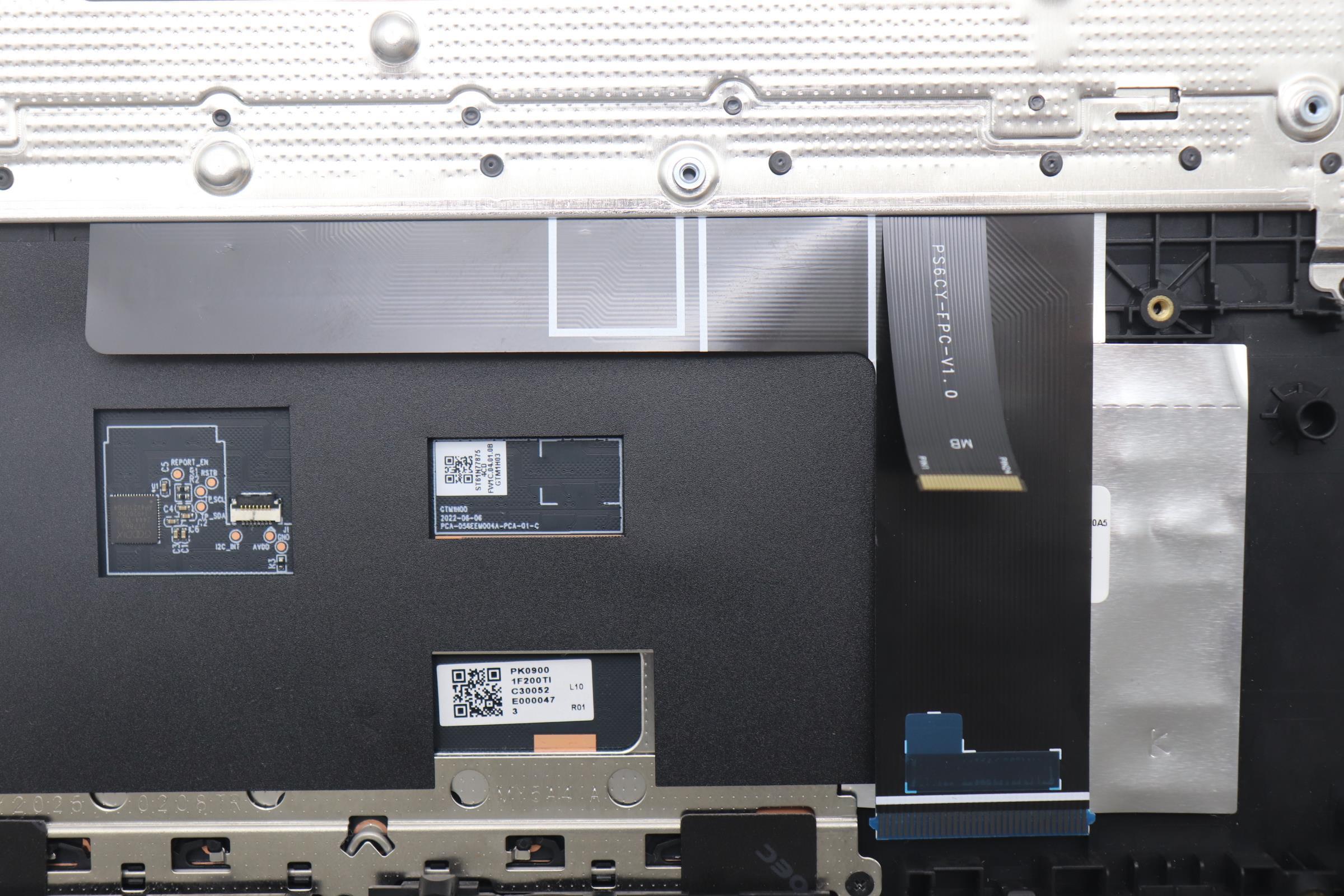 5CB1S11821 - Original Lenovo Keyboard with Upper Cover (Palmrest), English, Eclipse Black, RGB Backlight