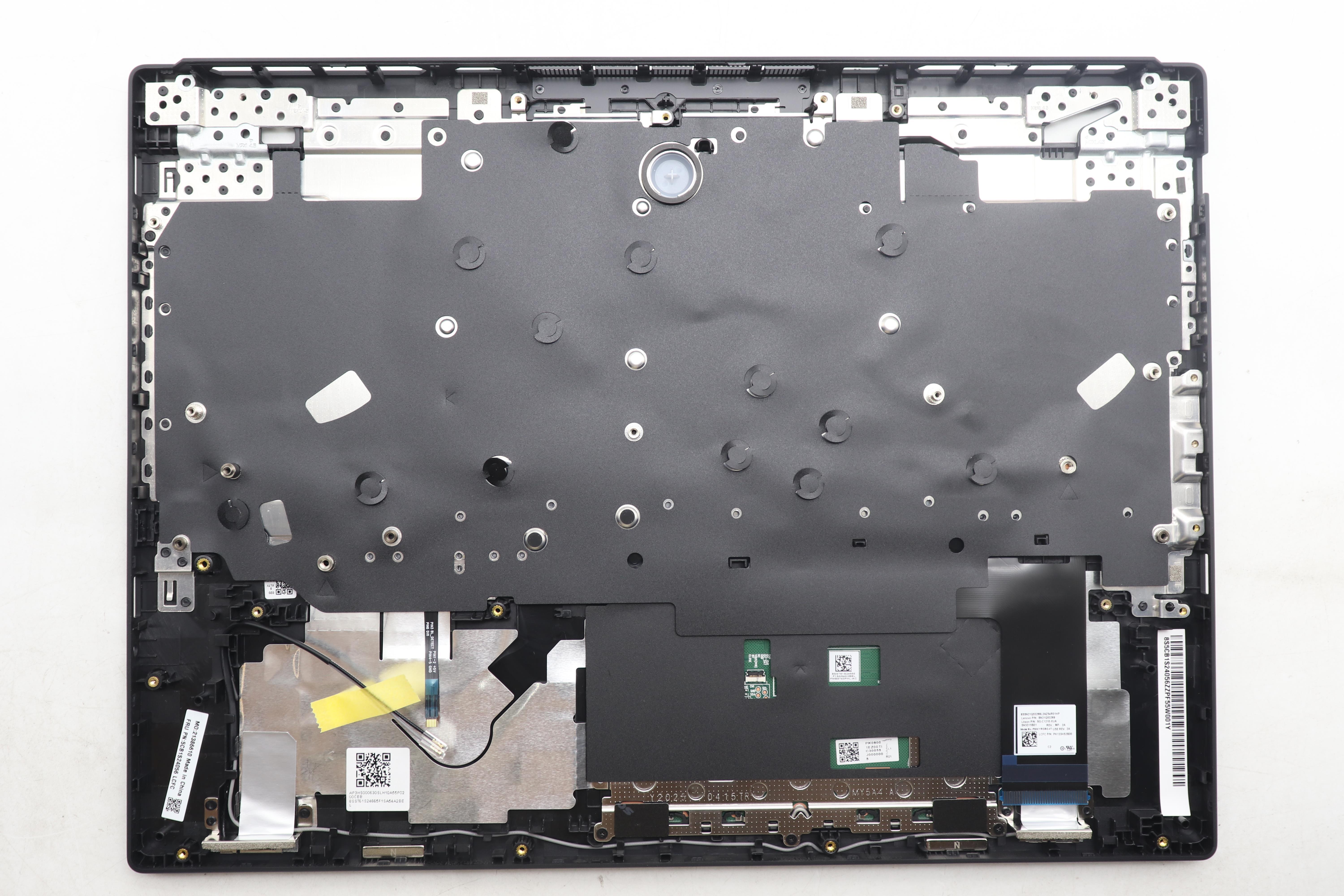 5CB1S24056 - Original Lenovo Keyboard with Top Cover, English, Eclipse Black, RGB Backlight, Anodizing Sandblasting