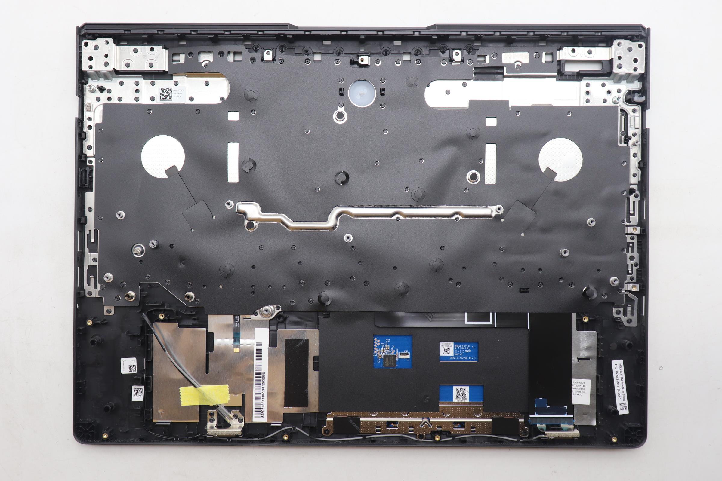 5CB1S31138 - Original Lenovo Keyboard with Top Cover, English, Eclipse Black, RGB Backlight