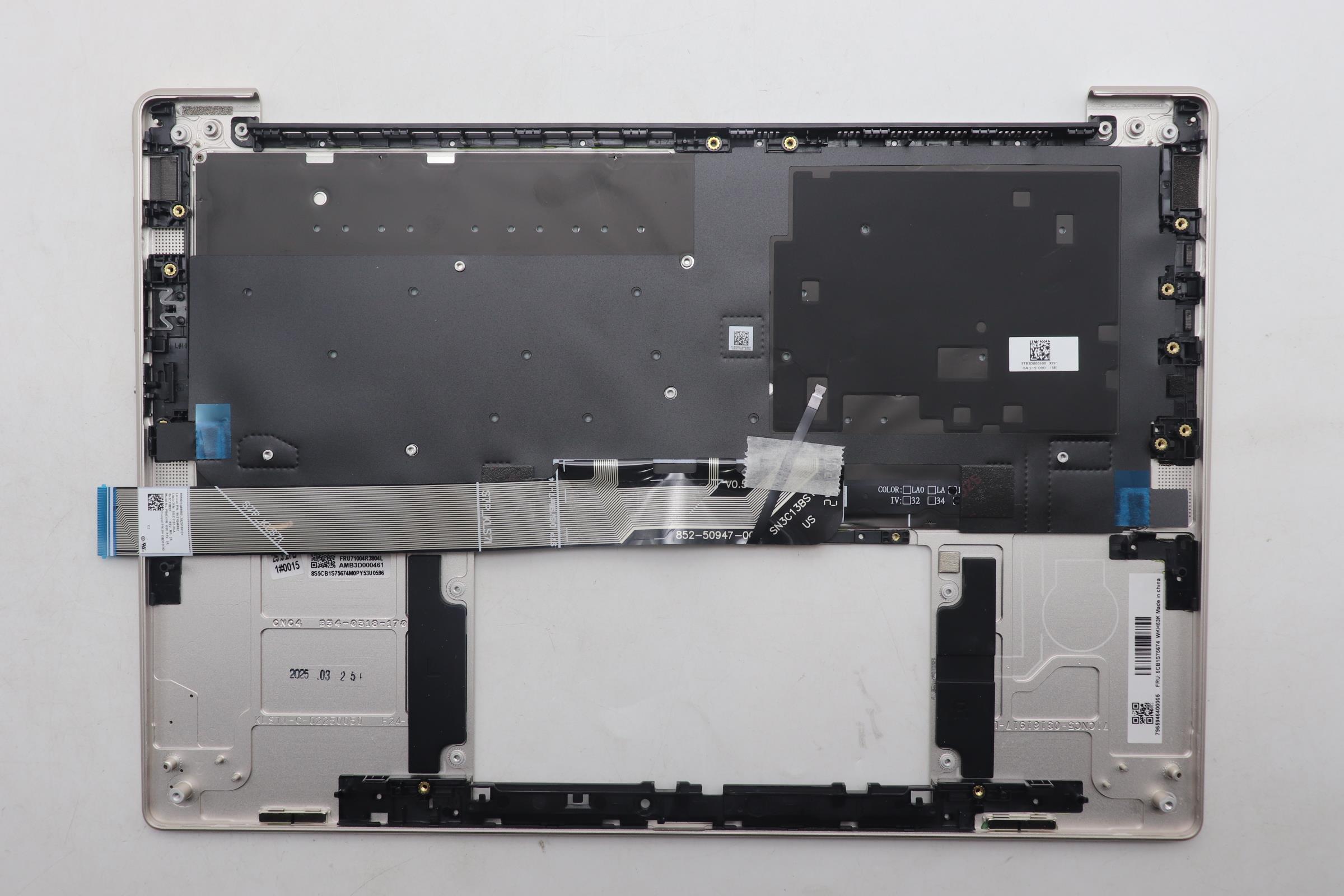 5CB1S75674 - Original Lenovo Keyboard with Upper Cover (Palmrest) ENG C 83JX SSH NPS