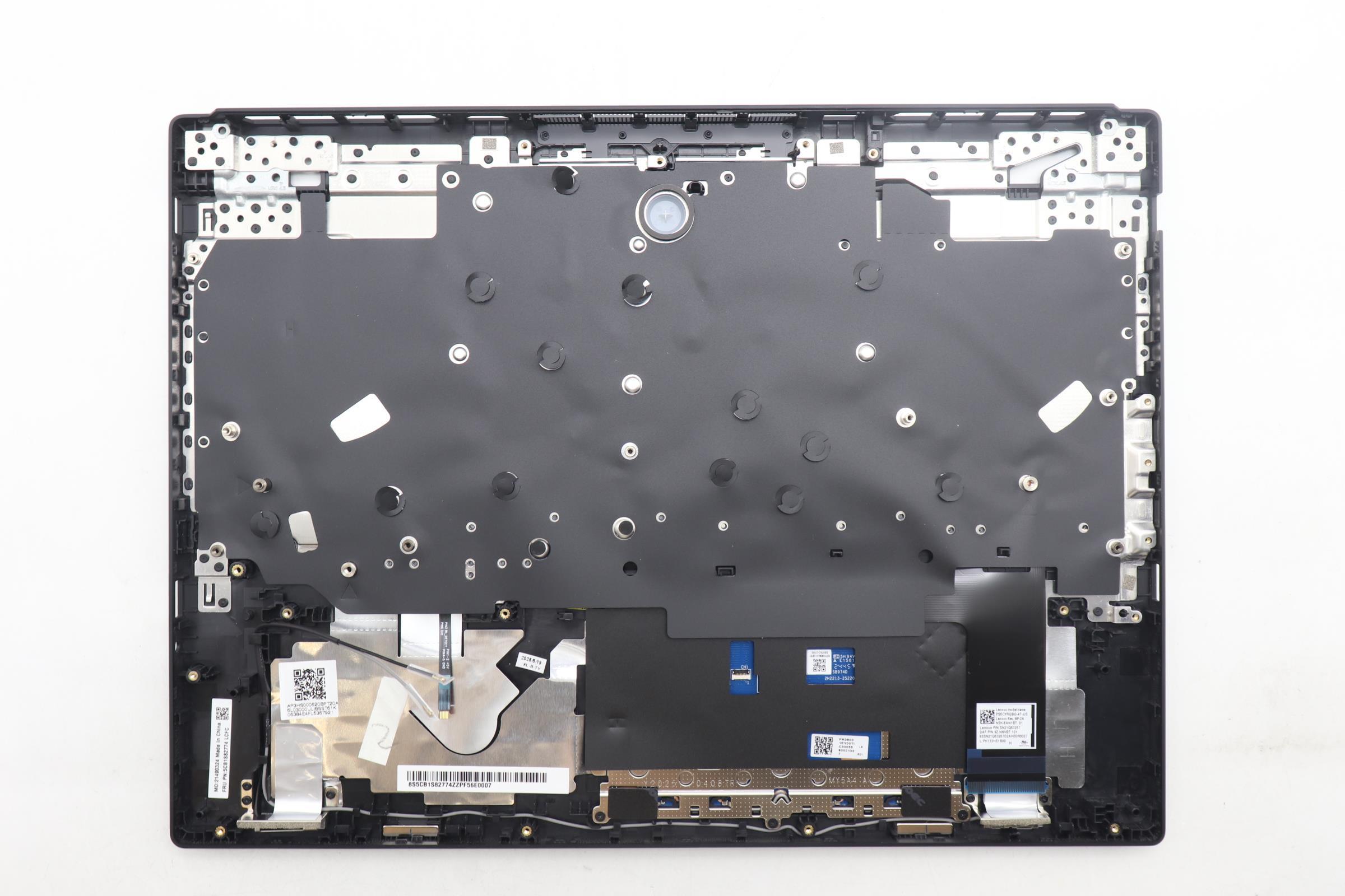 5CB1S82774 - Original Lenovo Keyboard with Top Cover, English, Eclipse Black, RGB Backlight, Anodizing Sandblasting