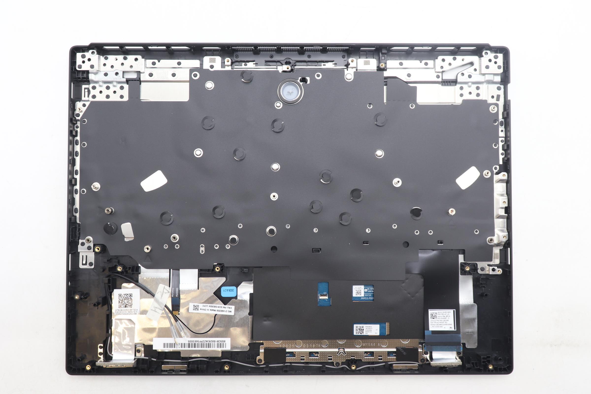 5CB1S82834 - Original Lenovo Keyboard with Top Cover, English, Eclipse Black, Anodizing Sandblasting