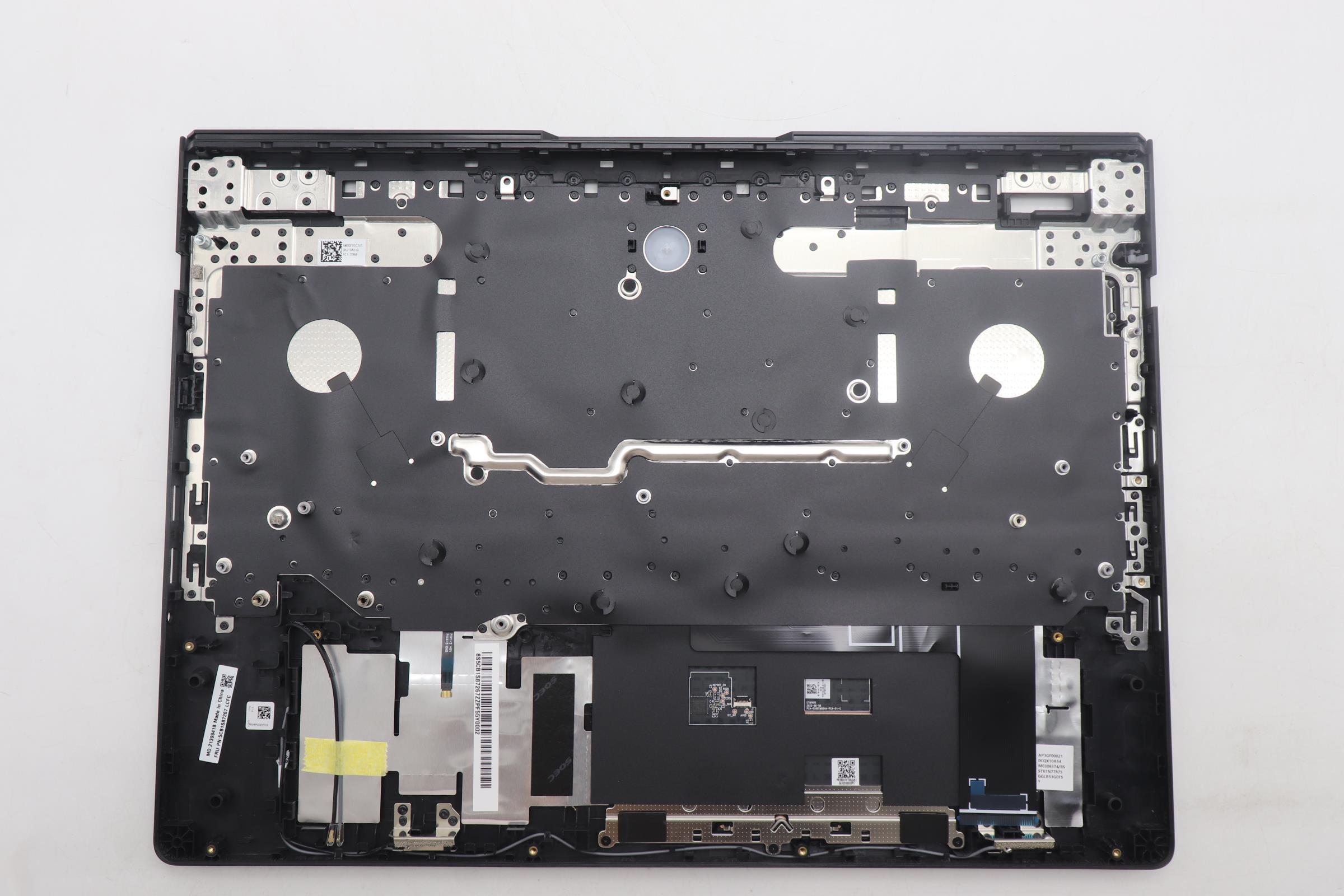 5CB1S87267 - Original Lenovo Keyboard with Top Cover, English, Eclipse Black, RGB Backlight