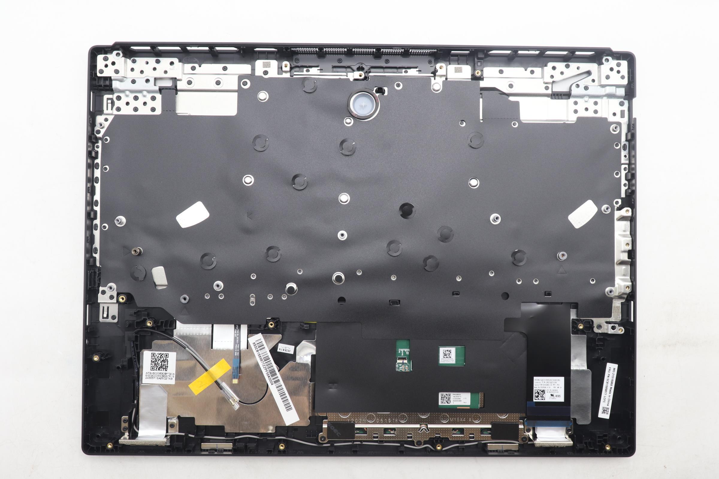 5CB1S89877 - Original Lenovo Keyboard with Top Cover, English, Eclipse Black, RGB Backlight, Anodizing Sandblasting