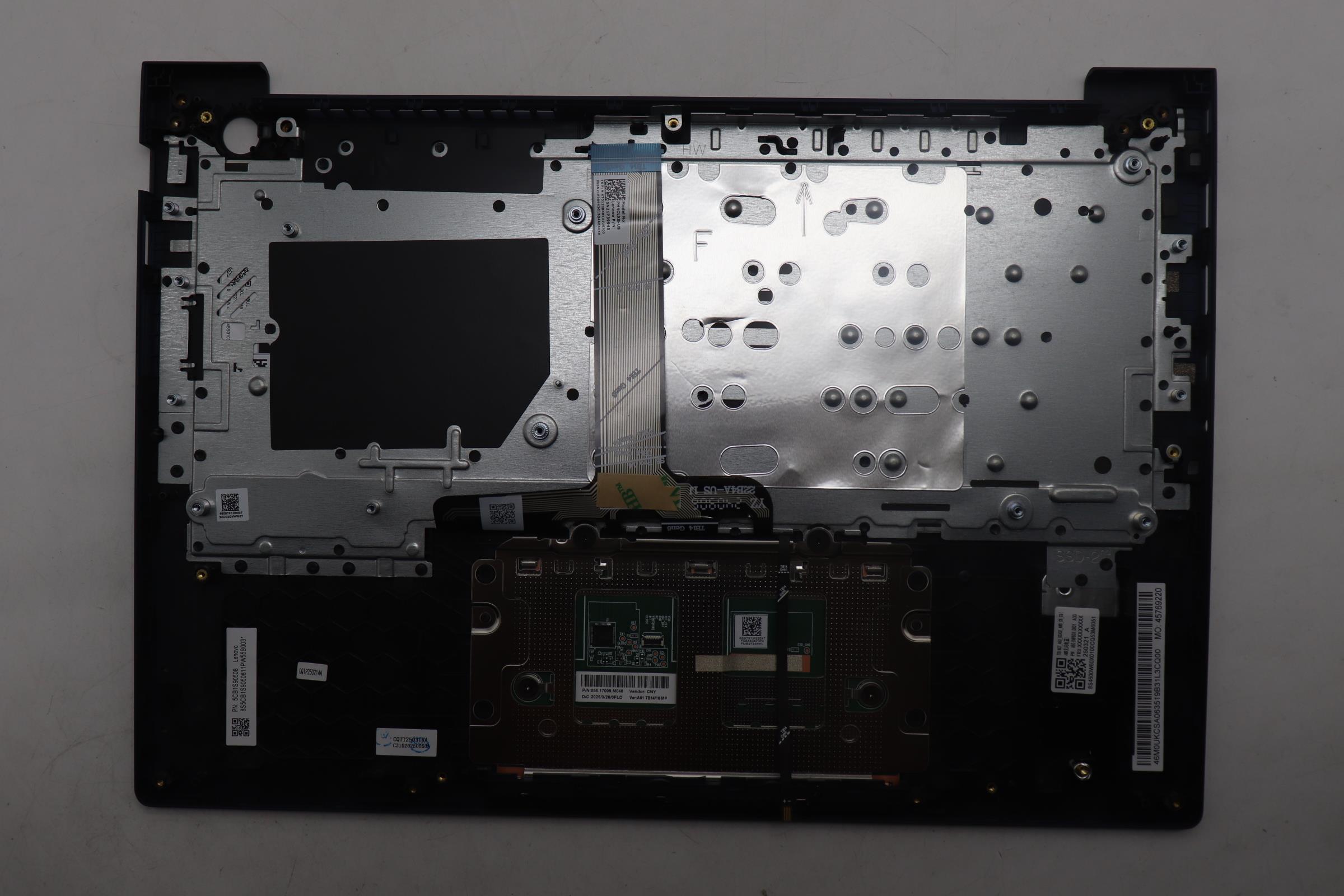 5CB1S90508 - Original Lenovo Keyboard with Top Cover, English, Cosmic Blue, Backlight