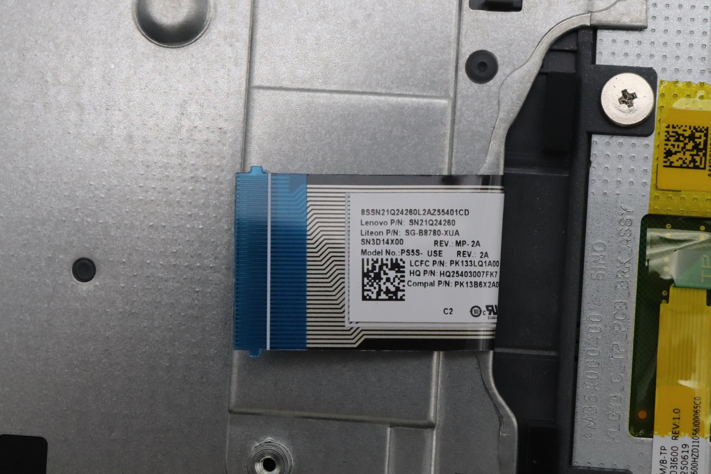 5CB1T08818 - Original Lenovo Keyboard with Top Cover, English, 83SC NBL