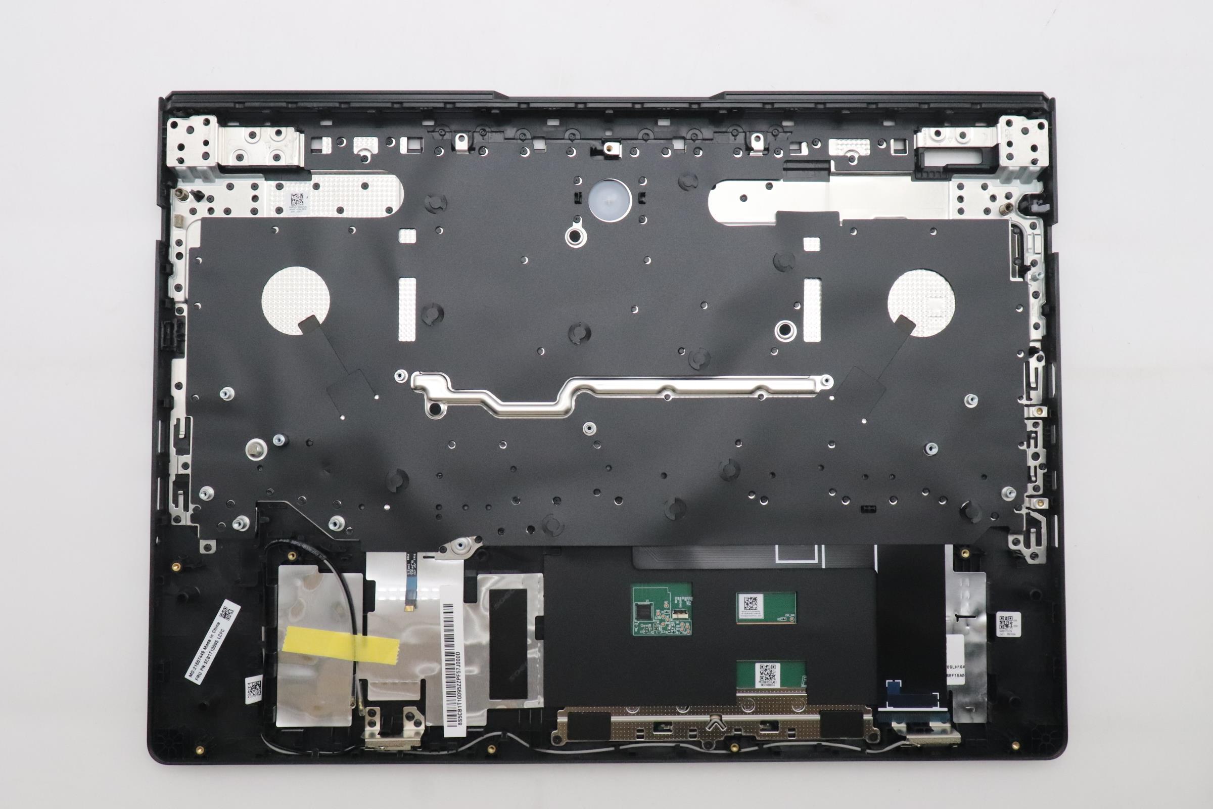 5CB1T10095 - Original Lenovo Keyboard with Upper Cover (Palmrest), English, Black, RGB Backlight, 83F2