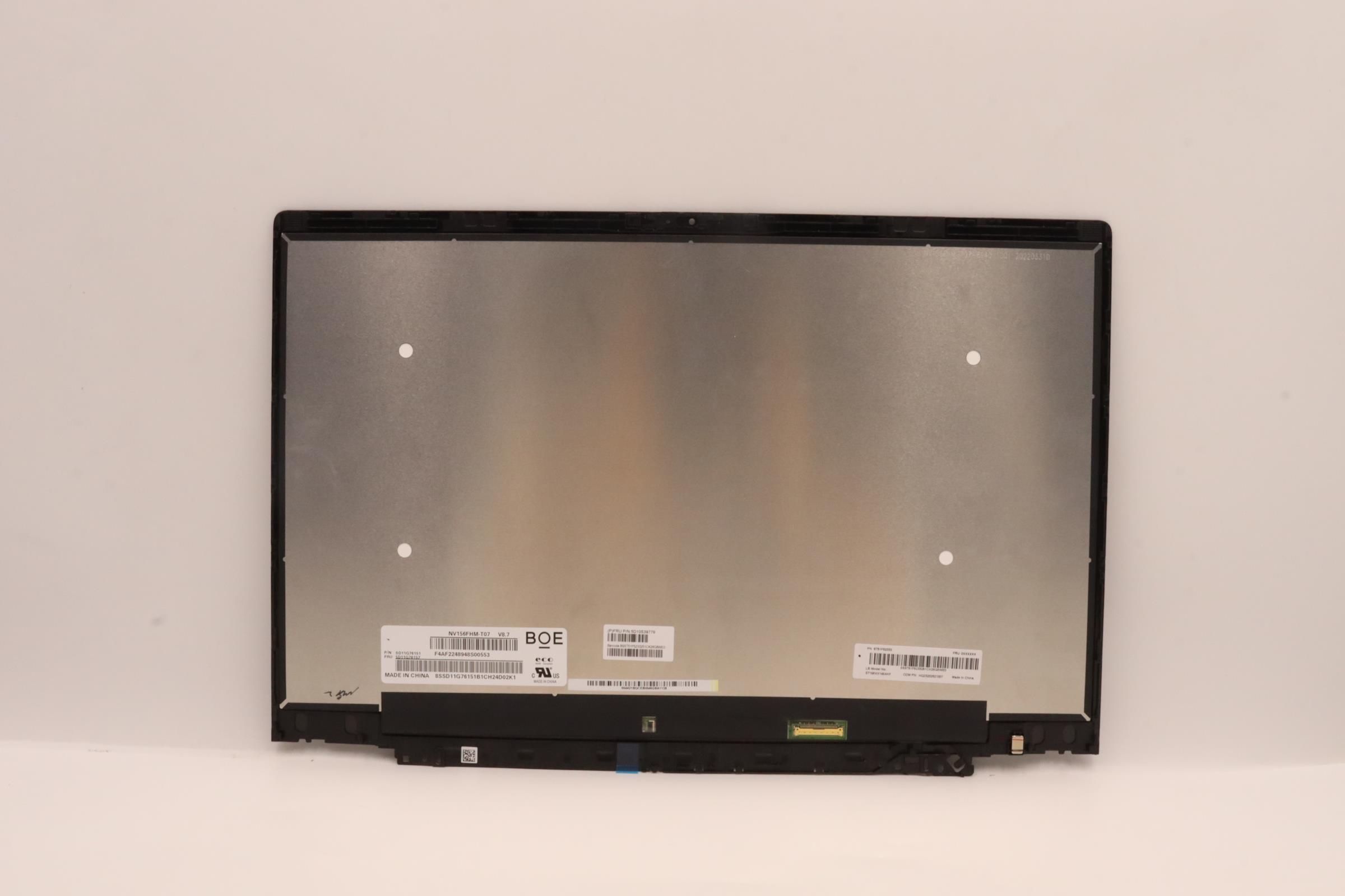 Lenovo Part  Original Lenovo LCD Assembly, 15.6", FHD, Touch, Anti-Glare, IPS, 300nit, 82T3 LaiBao BOE