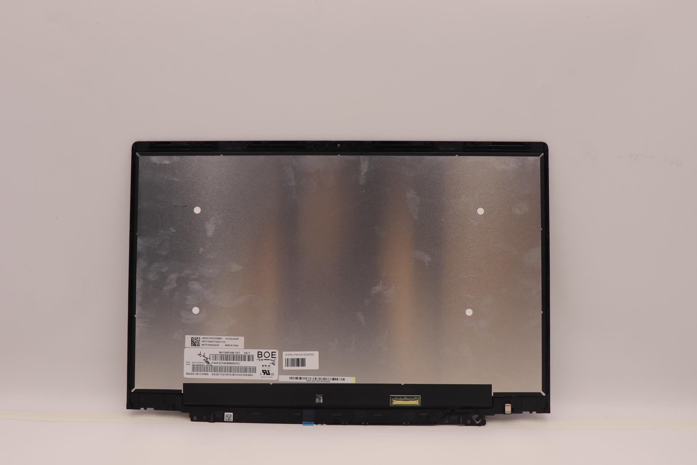 Lenovo Part  Original Lenovo LCD Assembly, 15.6", FHD, Touch, Anti-Glare, IPS, 300nit, 82T3 MUTTO BOE