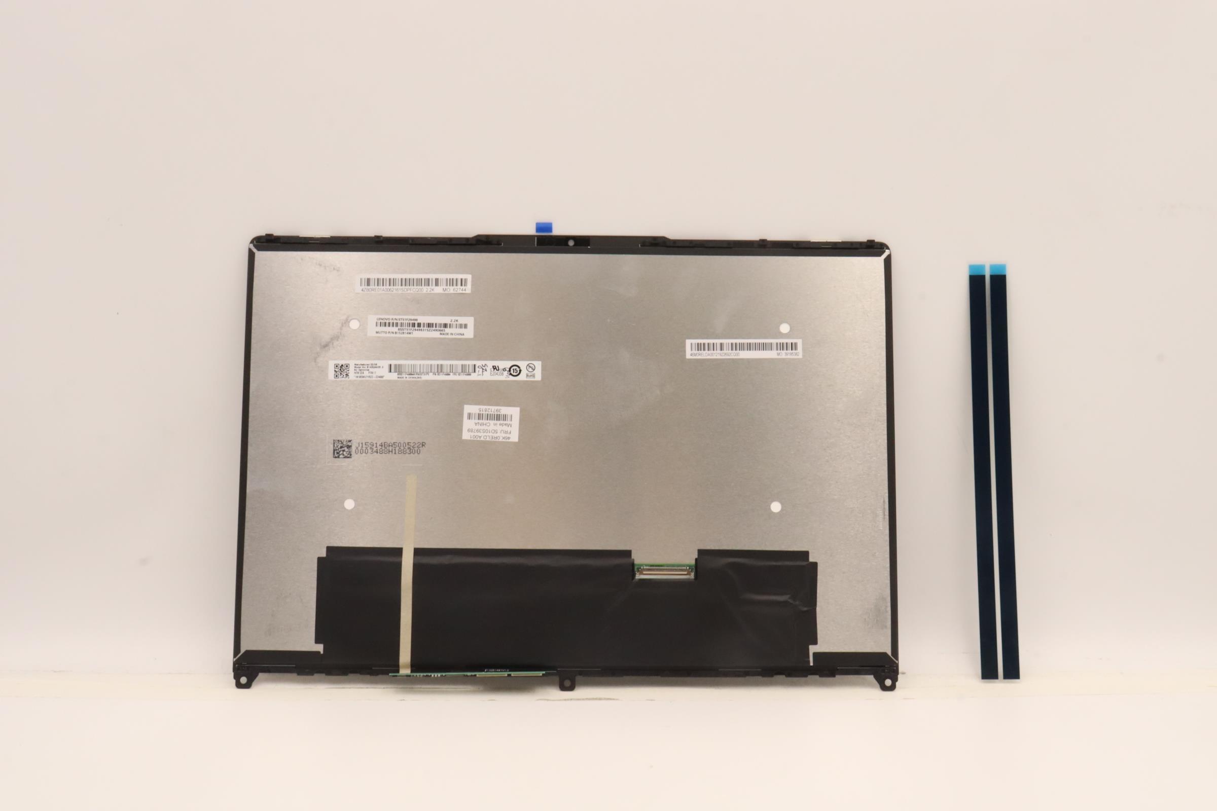 Lenovo Part  Original Lenovo LCD Assembly, 14", WUXGA+, Touch, Anti-glare, IPS, 300nit, 100%sRGB, W82R9 Mut+AUO 2.2K