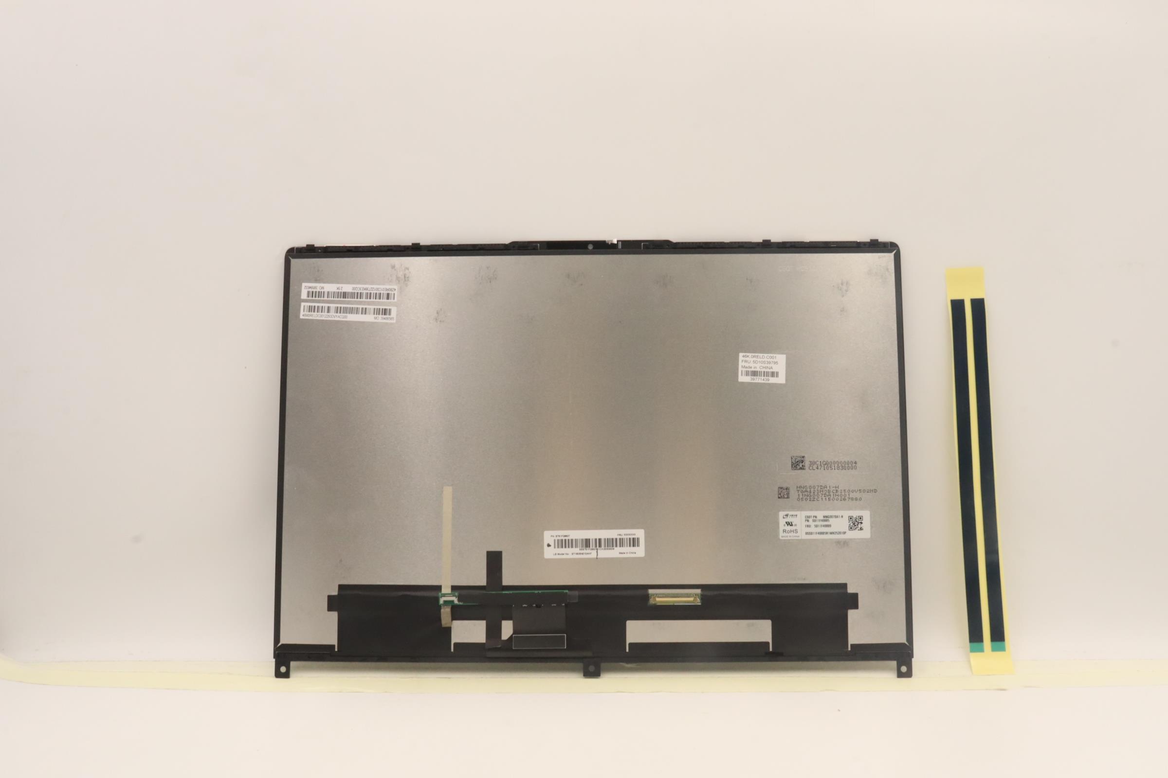 5D10S39795 - Original Lenovo LCD Assembly, 16", 2.5K, Touch, Anti-Glare, IPS, 400nit, 82RA LB+CSOT 2.5K