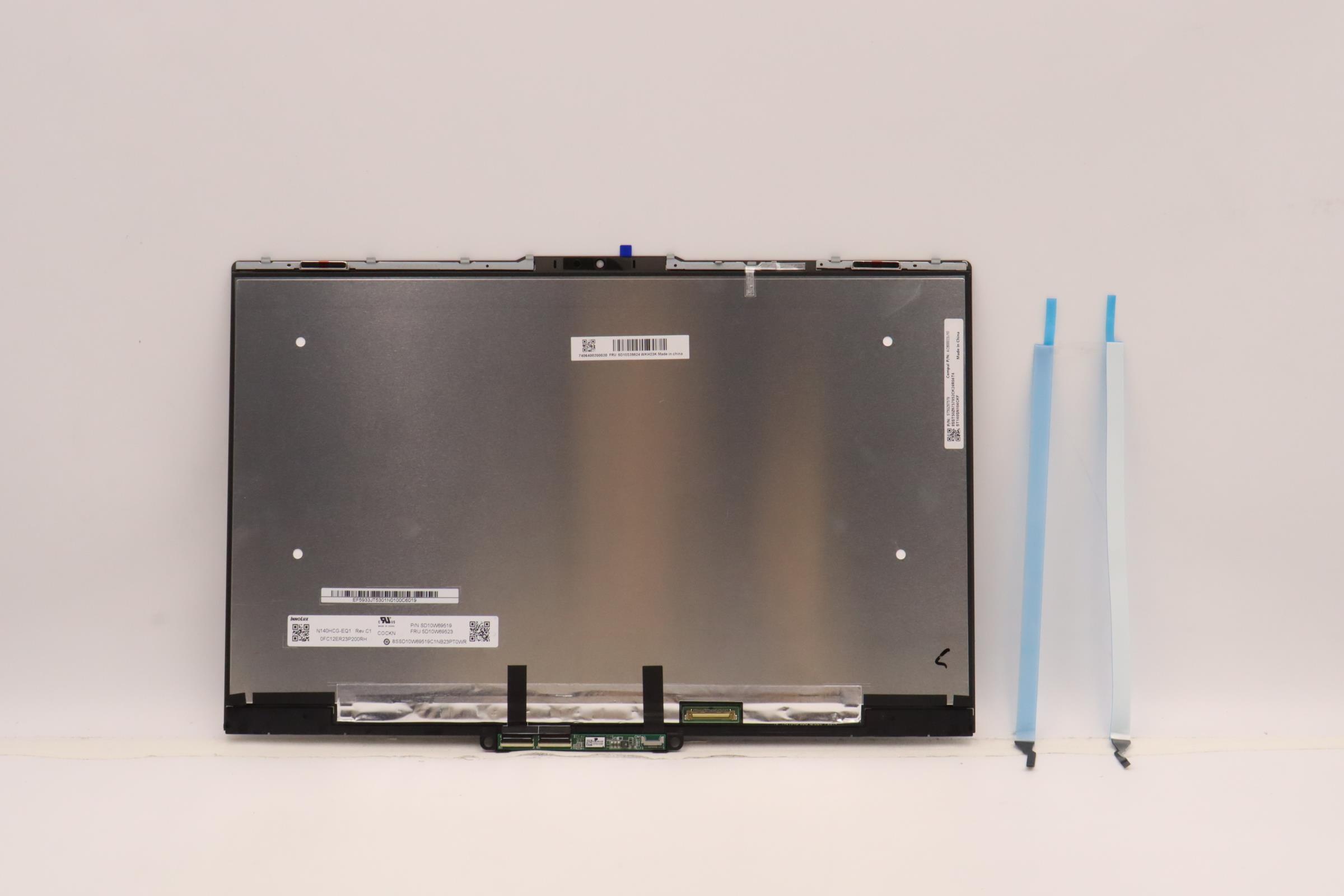 5D10S39824 - Original Lenovo LCD Assembly, 14", FHD, Touch, Anti-Glare, IPS, 300nit, 100%sRGB, 21DM Laibao+INX