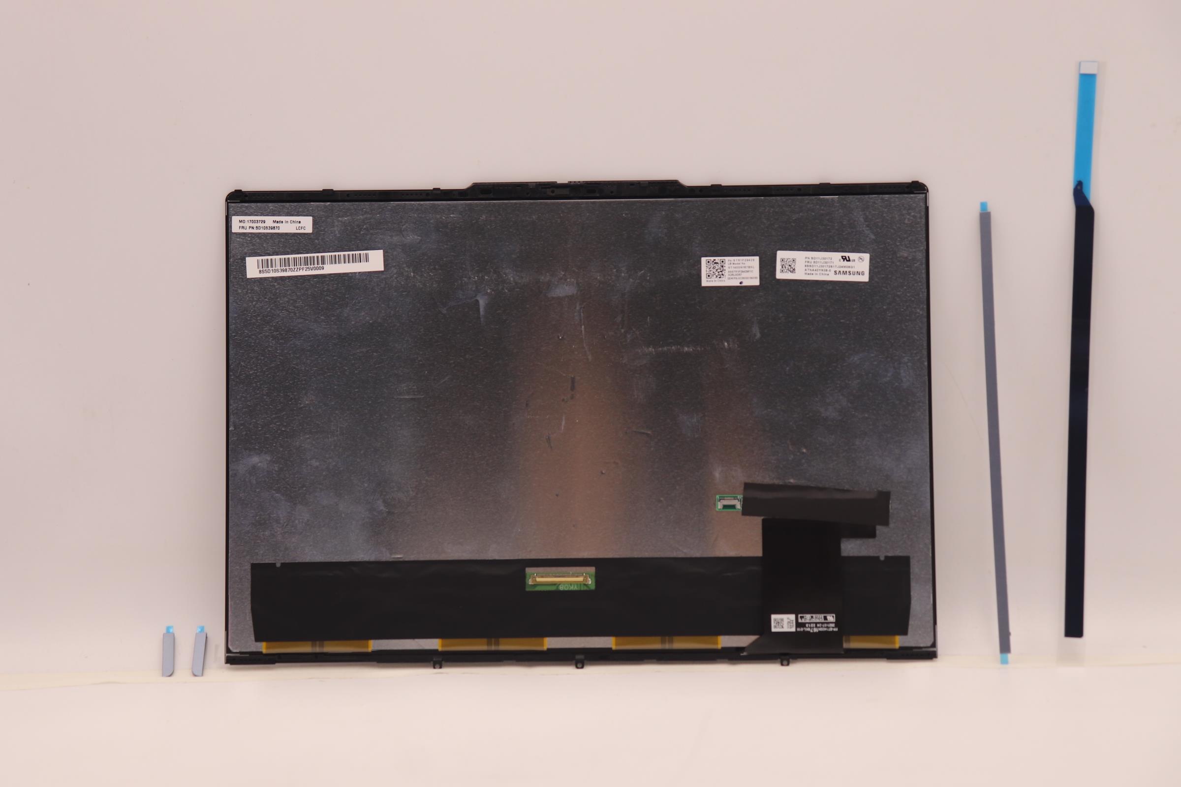 5D10S39870 - Original Lenovo LCD Assembly, 14", WUXGA+, Touch, Glare, OLED, 400nit, 100%DCI-P3, 82QF w/stripcover SB OLED