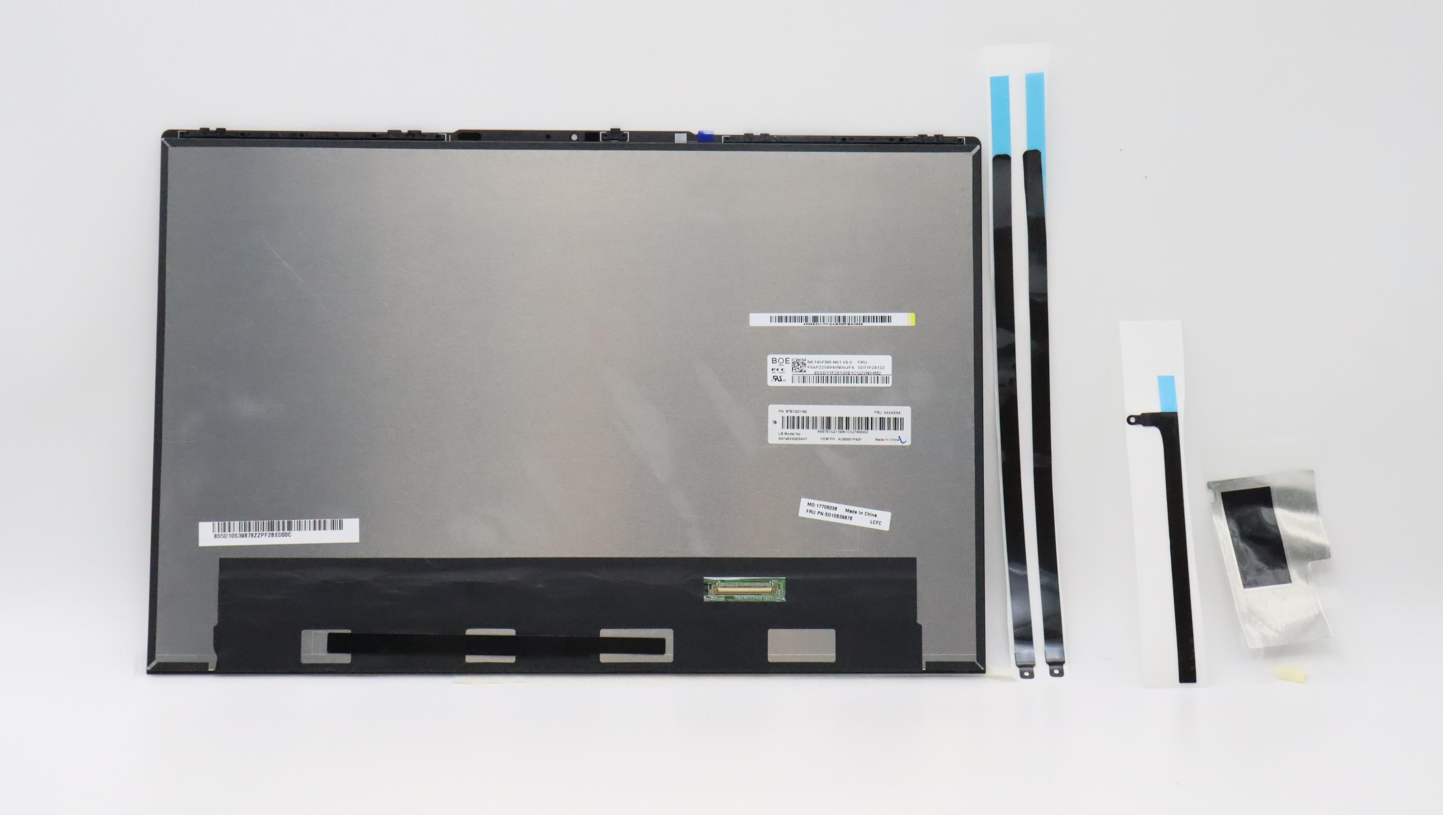 5D10S39878 - Original Lenovo LCD Assembly, 14.5", 3K, Touch, IPS, 400nits, 82TK