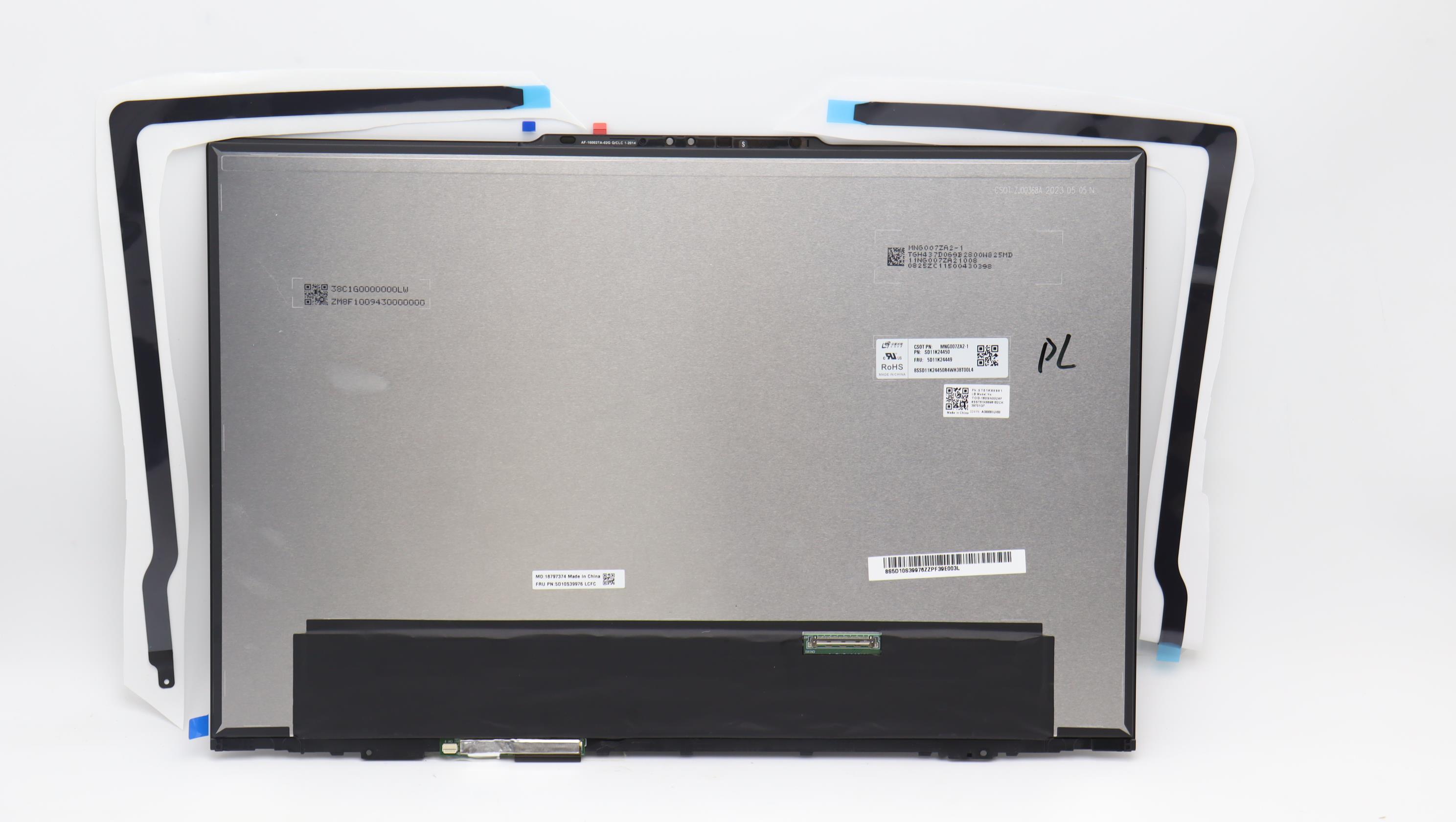 5D10S39976 - Original Lenovo LCD Module,16",3.2K,Touch,Anti-Glare,IPS,1200nit,100%ADOBE&AMP;100%DCI-P3