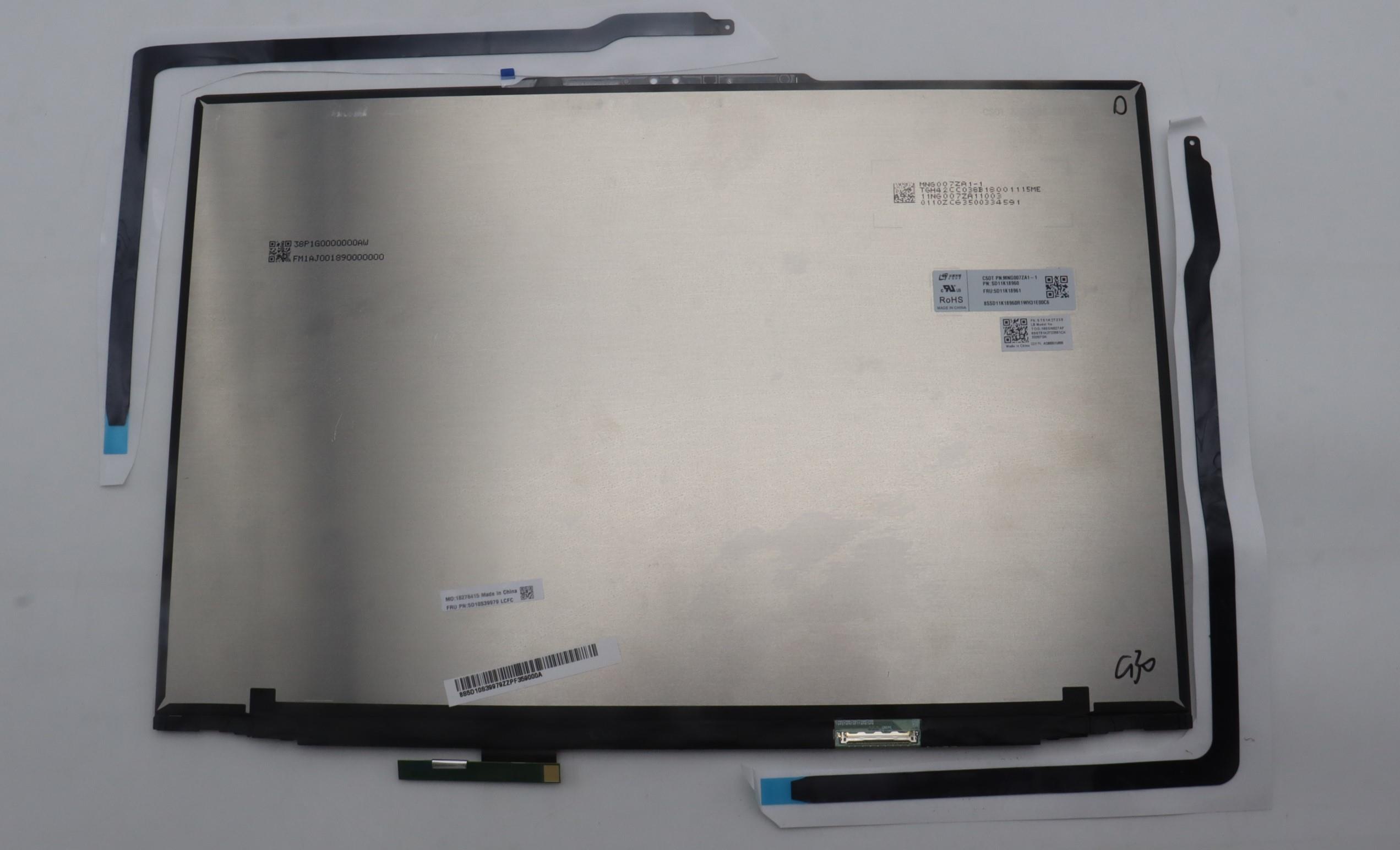 Lenovo Part  Original Lenovo LCD Assembly, 16", 3.2K, Touch, Anti-glare, IPS, 400nit, 100%DCI-P3, 83BY