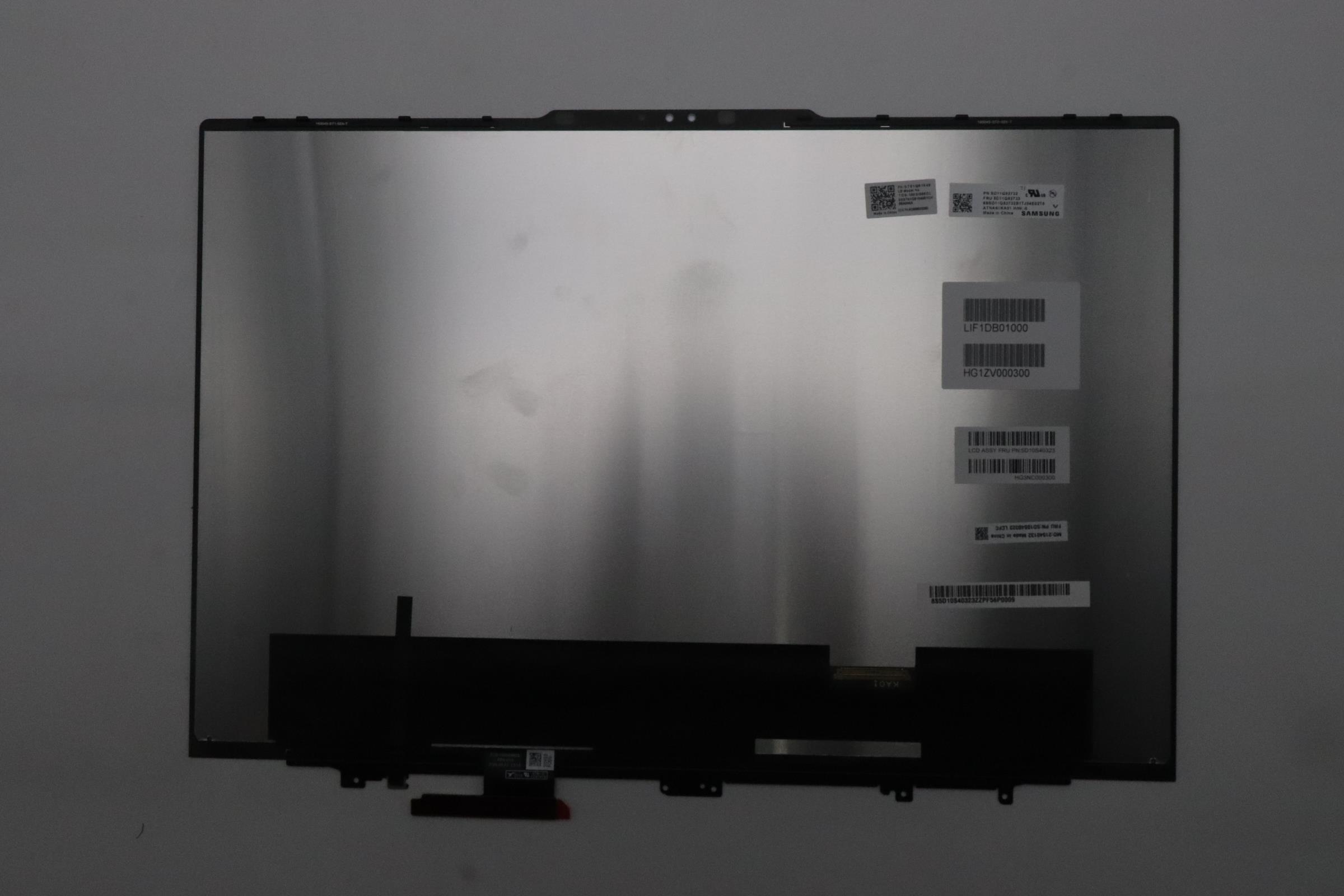 5D10S40323 - Original Lenovo LCD Module, 16", 3.2K, Touch, Glare, Anti-smudge, OLED, 1000nit, 100%DCI-P3, Color Calibration