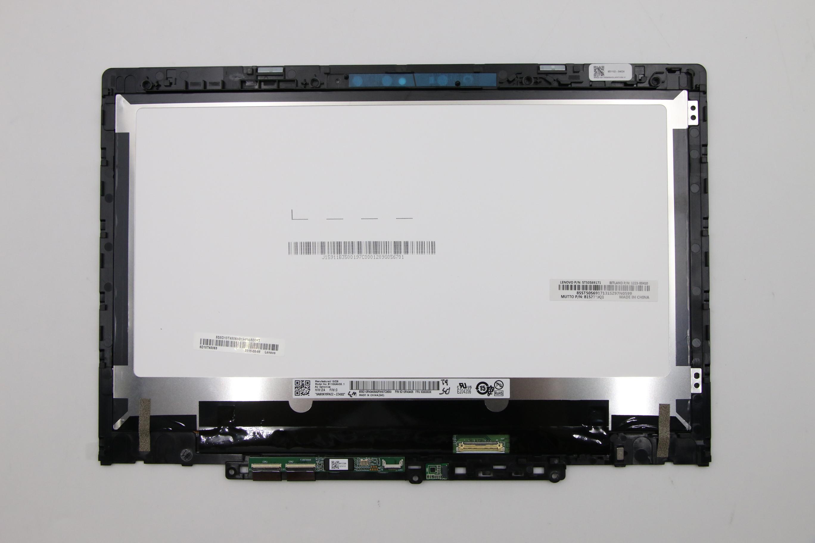 Lenovo Part  Original Lenovo LCD Assembly, 11.6", HD, Touch, Anti-Glare, IPS, 81M9 W/G-sensor