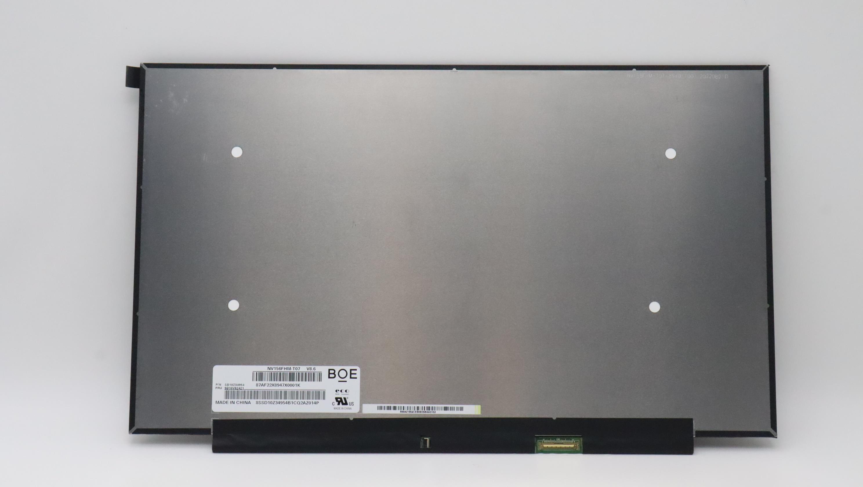 Lenovo Part  Original Lenovo LCD Panel, 16", FHD, Touch, Anti-glare, IPS, 300nit, 45%NTSC, BOE
