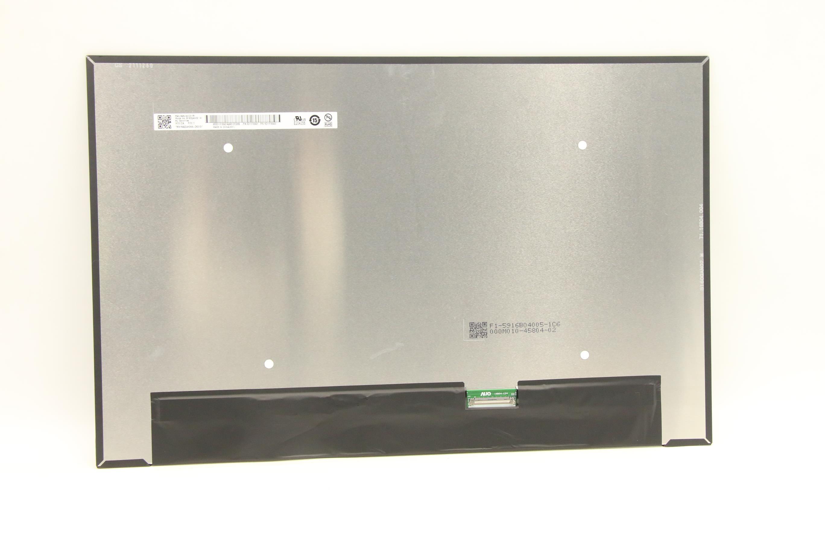 Lenovo Part  Original Lenovo LCD Panel, CSOT 16.0" WQXGA IPS AG