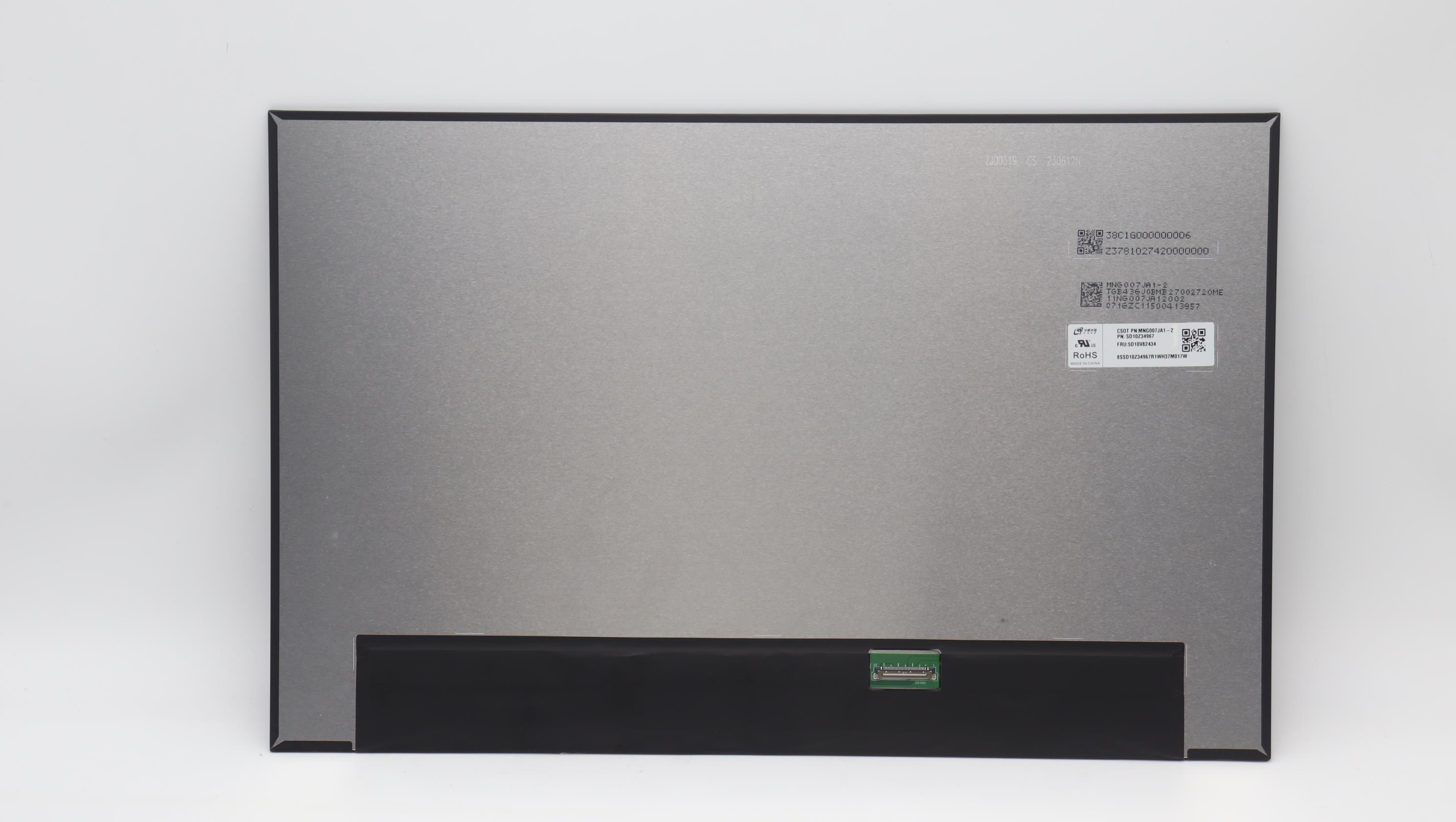 Lenovo Part  Original Lenovo LCD Panel, 16", WUXGA, Anti-Glare, IPS, 400nit, 100%sRGB, CSOT