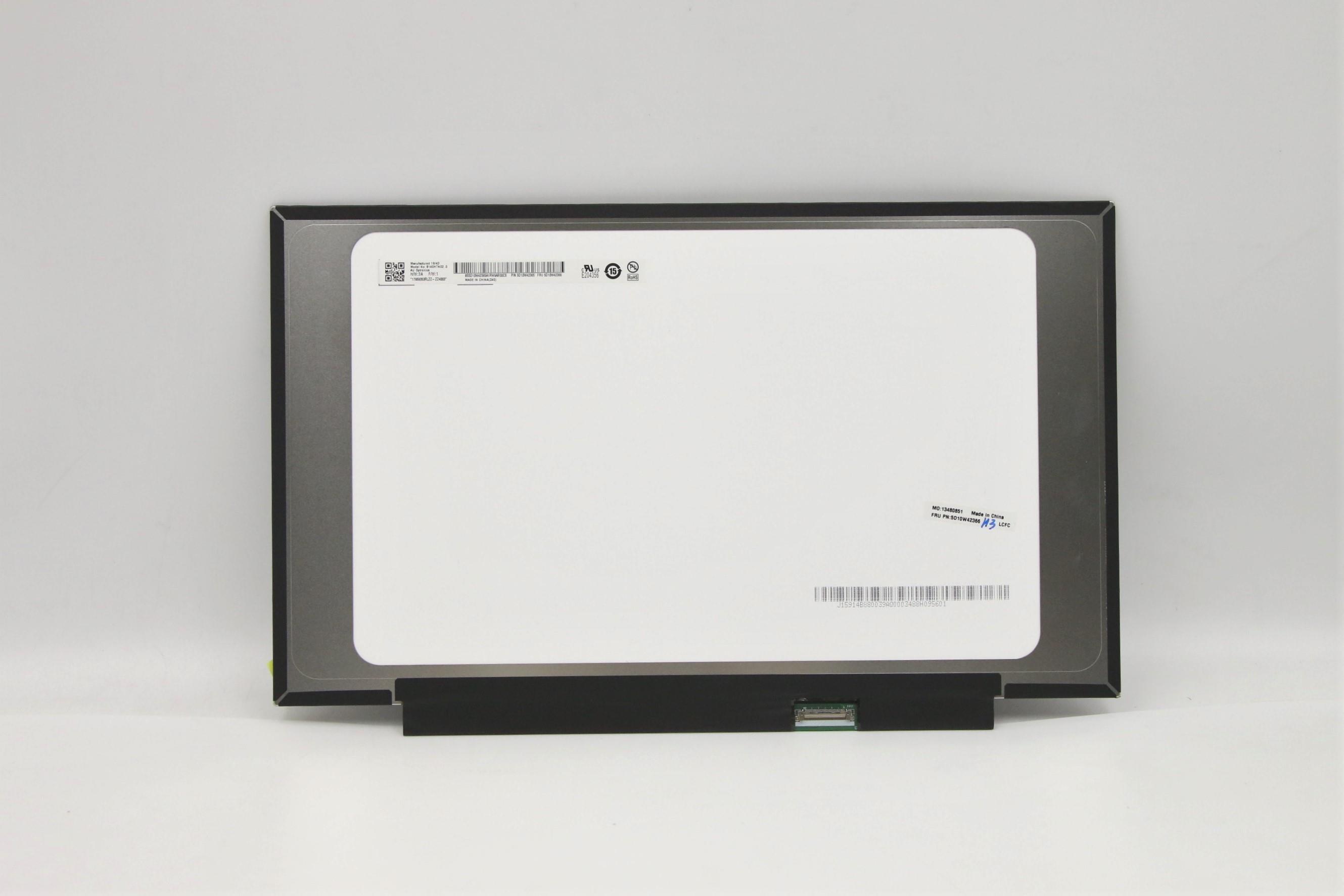 5D10W42366 - Original Lenovo Skids FRU DISPLAY 14FHD TN AG narrow non-bracket 220nit AUO B140HTN02.0 HW:3A